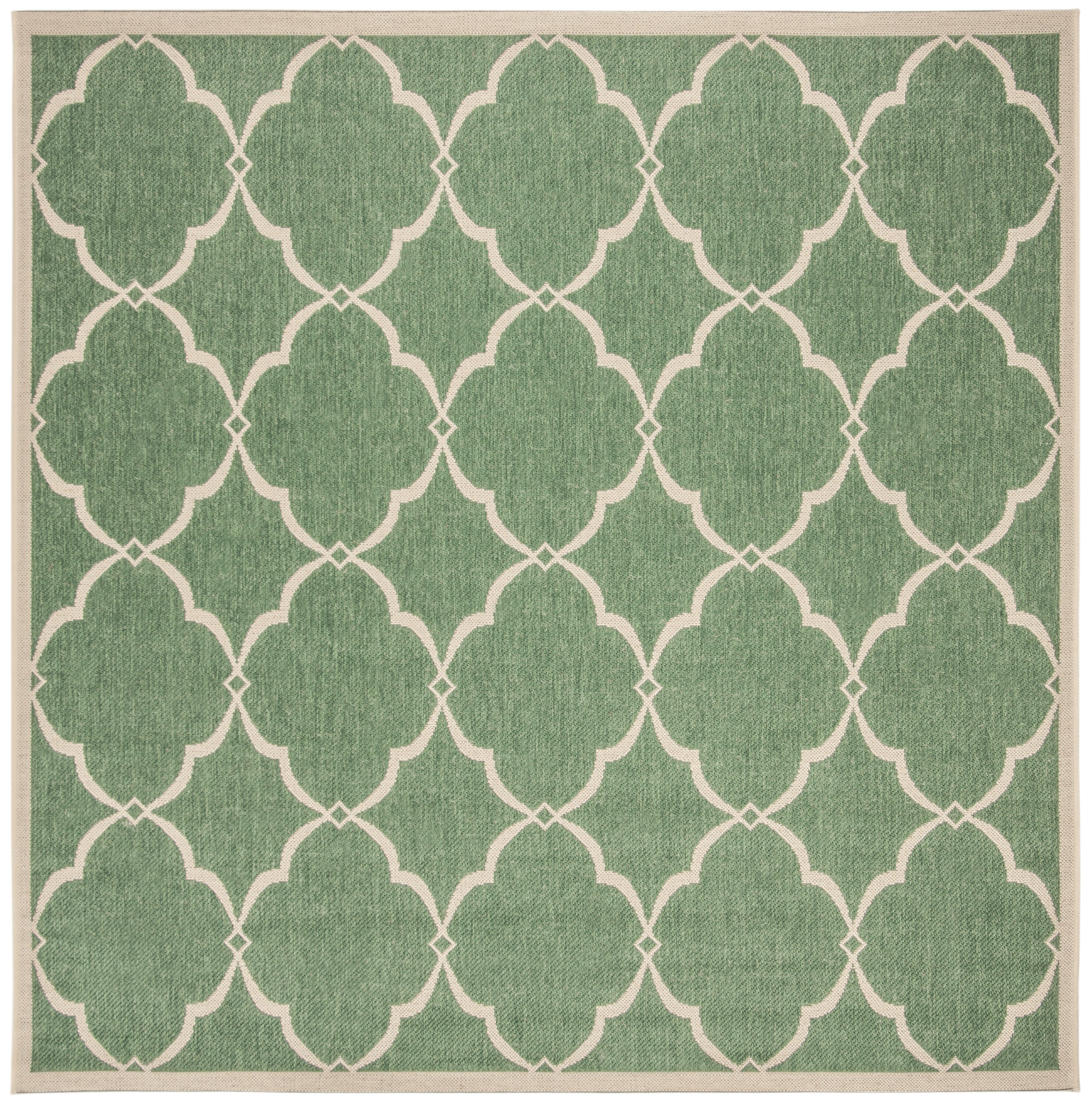 Safavieh - Beach House 125Y Green Creme 7 X 7 Area Rug