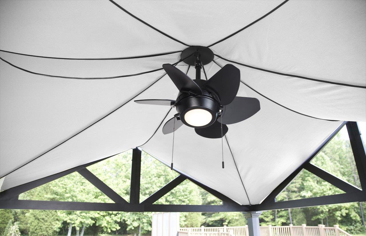 gazebo fan with light and hook