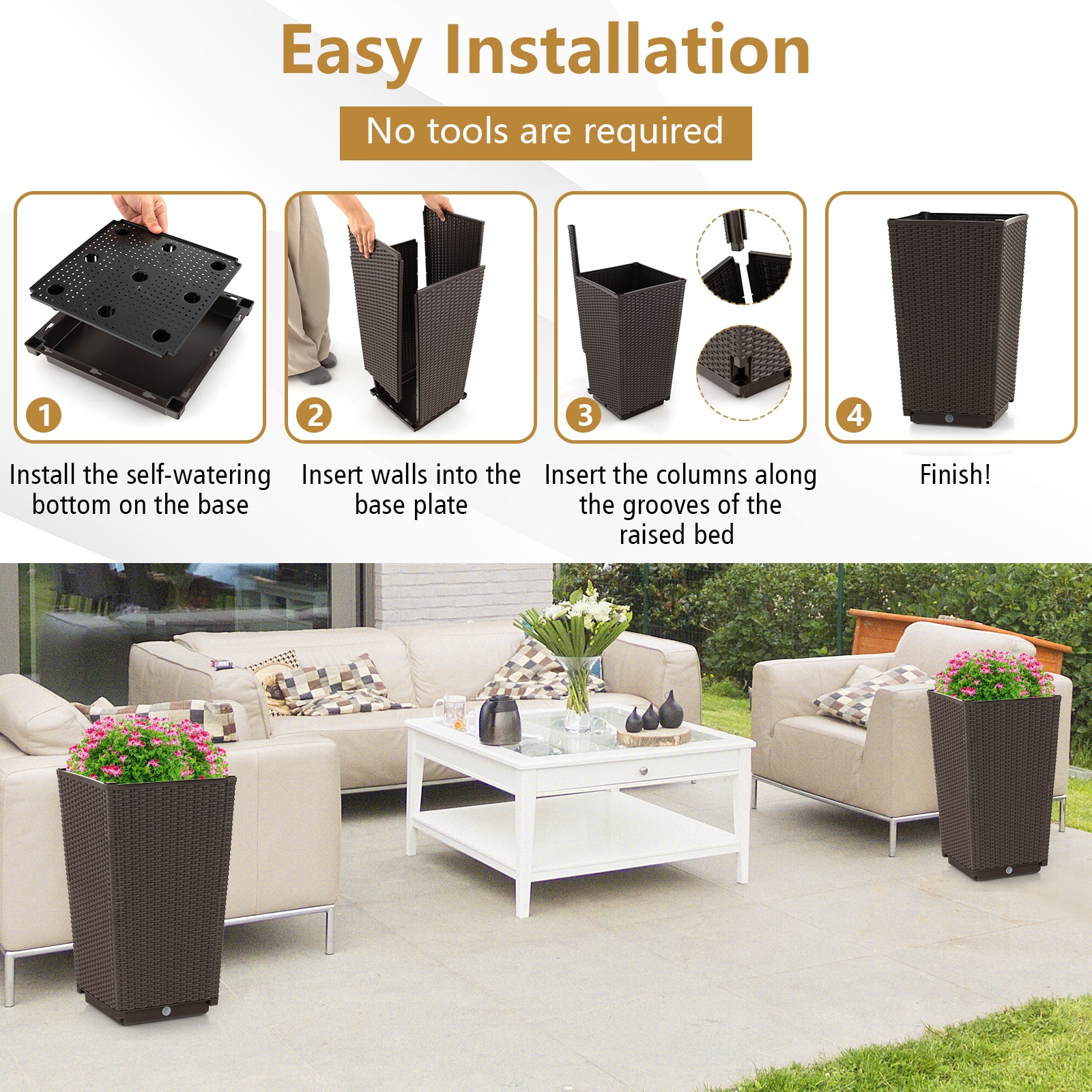Slickblue D-CO-2-FC5504TG Planter-Window-Box - View #6