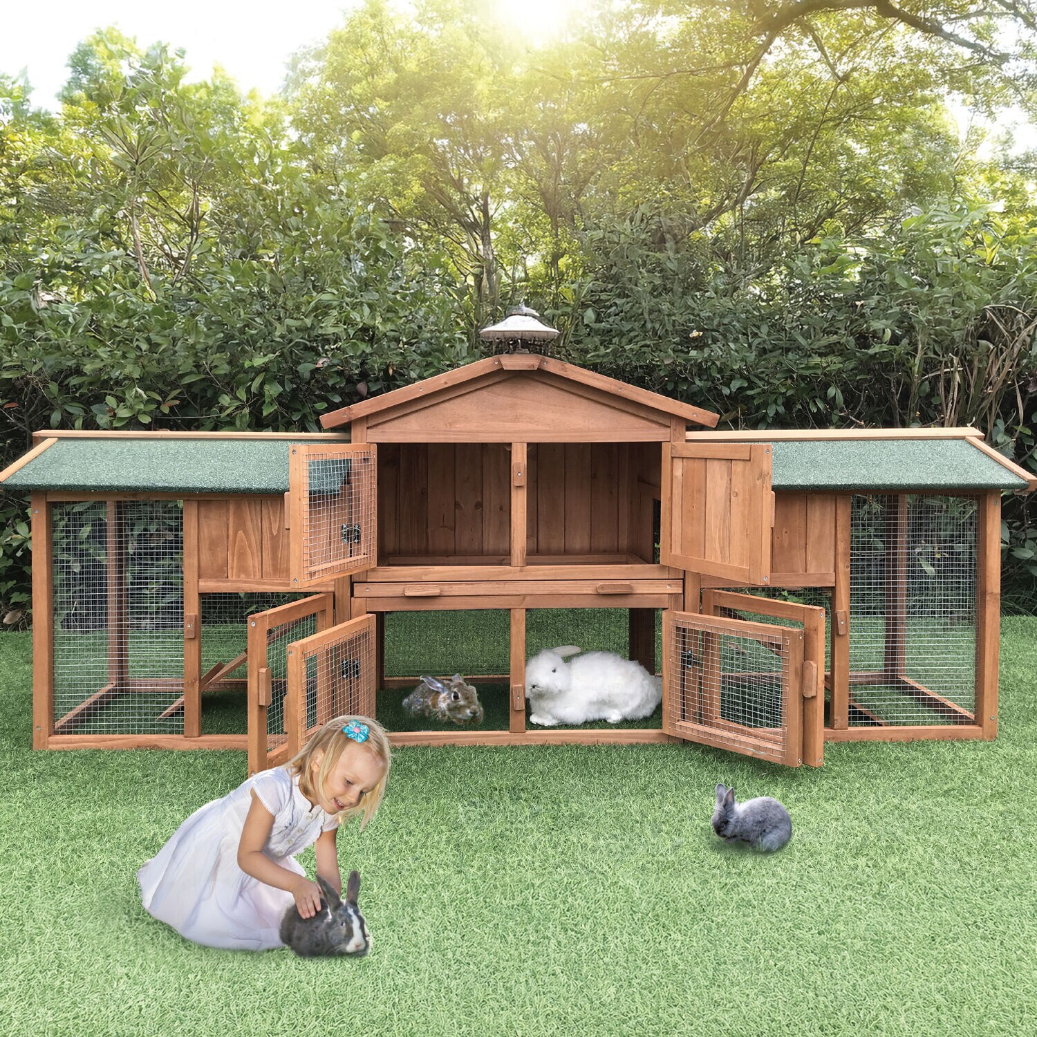 Hanover HANRH0105-CDR Chicken-Coops-Rabbit-Hutches - View #14