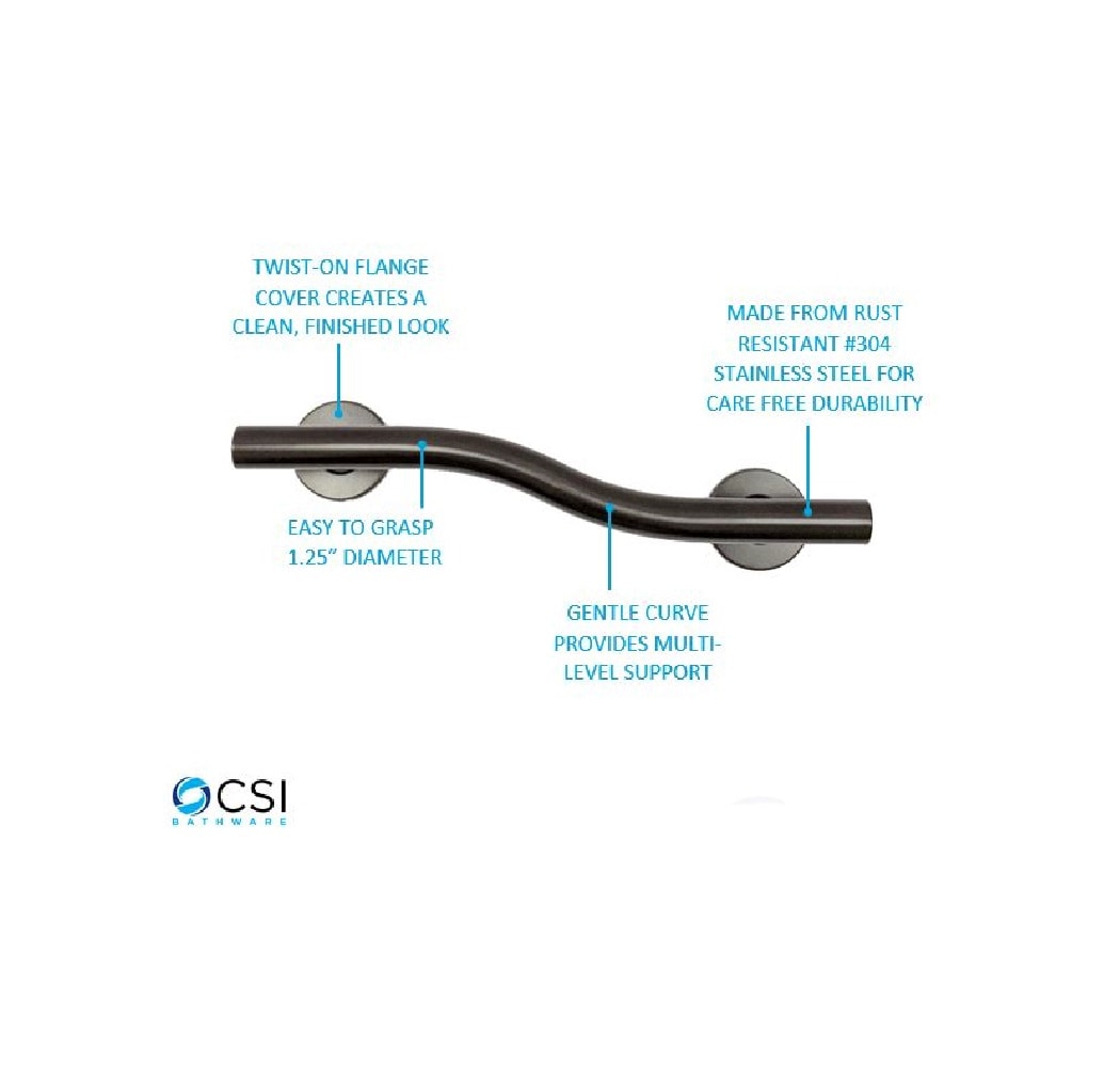 CSI Bathware BAR-WR14-TW-125-OB Grab-Bars - View #4