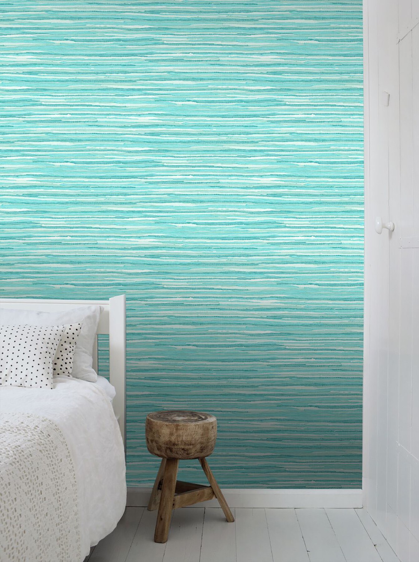 ESTA Home 56.4-sq ft Turquoise Non-woven Abstract Unpasted Wallpaper at ...
