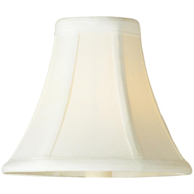 Maxim Lighting Manor 6 In X 4 Acorn White Chandelier Light Shade With 3 8 Clip On Fitter The Shades Department At Com - Clip On Ceiling Light Shade Lowe S