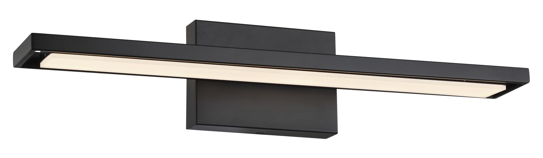 George Kovacs P5581-66A-L Parallel 24-in 1 -Light Matte Black Integrated LED Modern/contemporary Vanity light