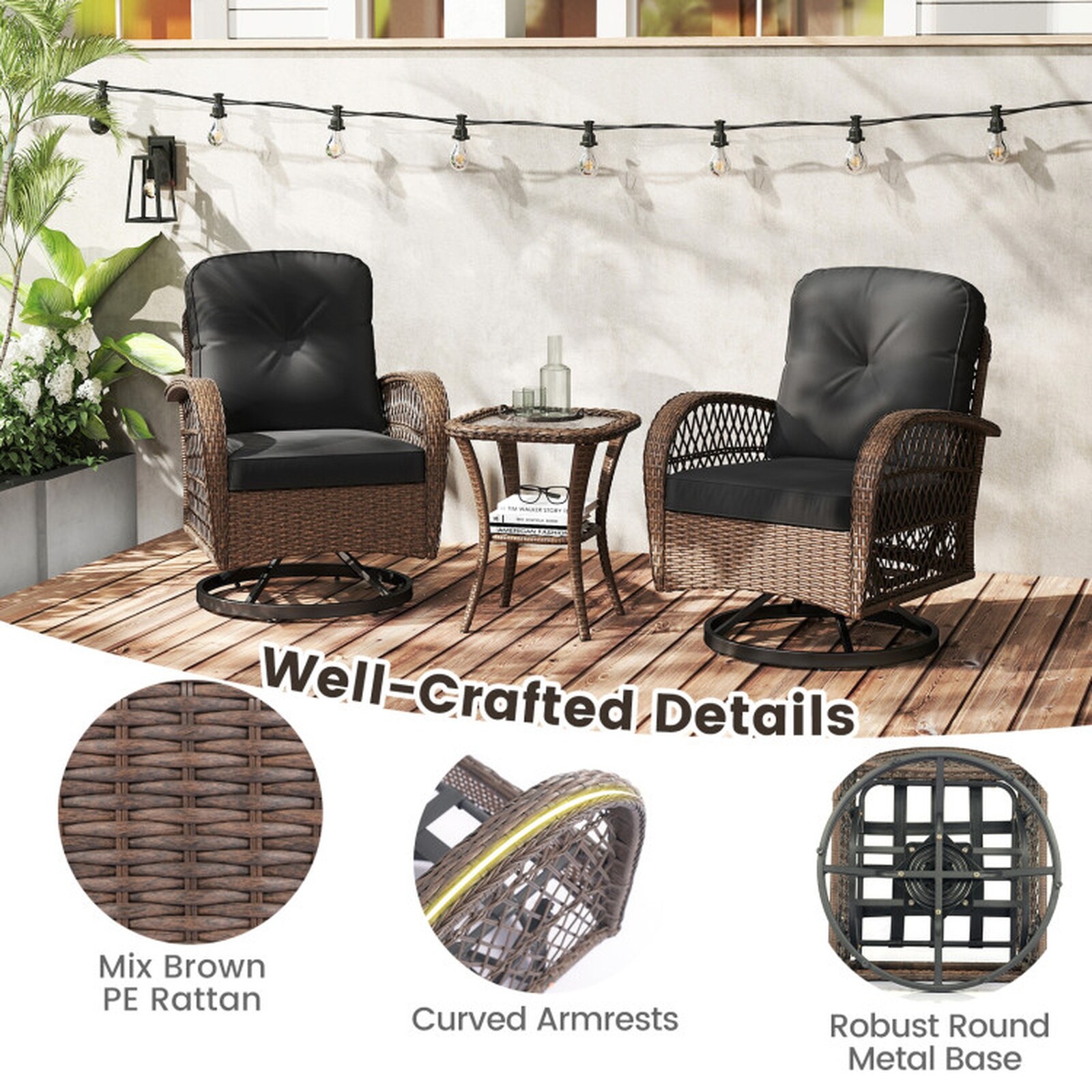 SUGIFT LW018SUGHY1737 Patio-Conversation-Sets - View #4