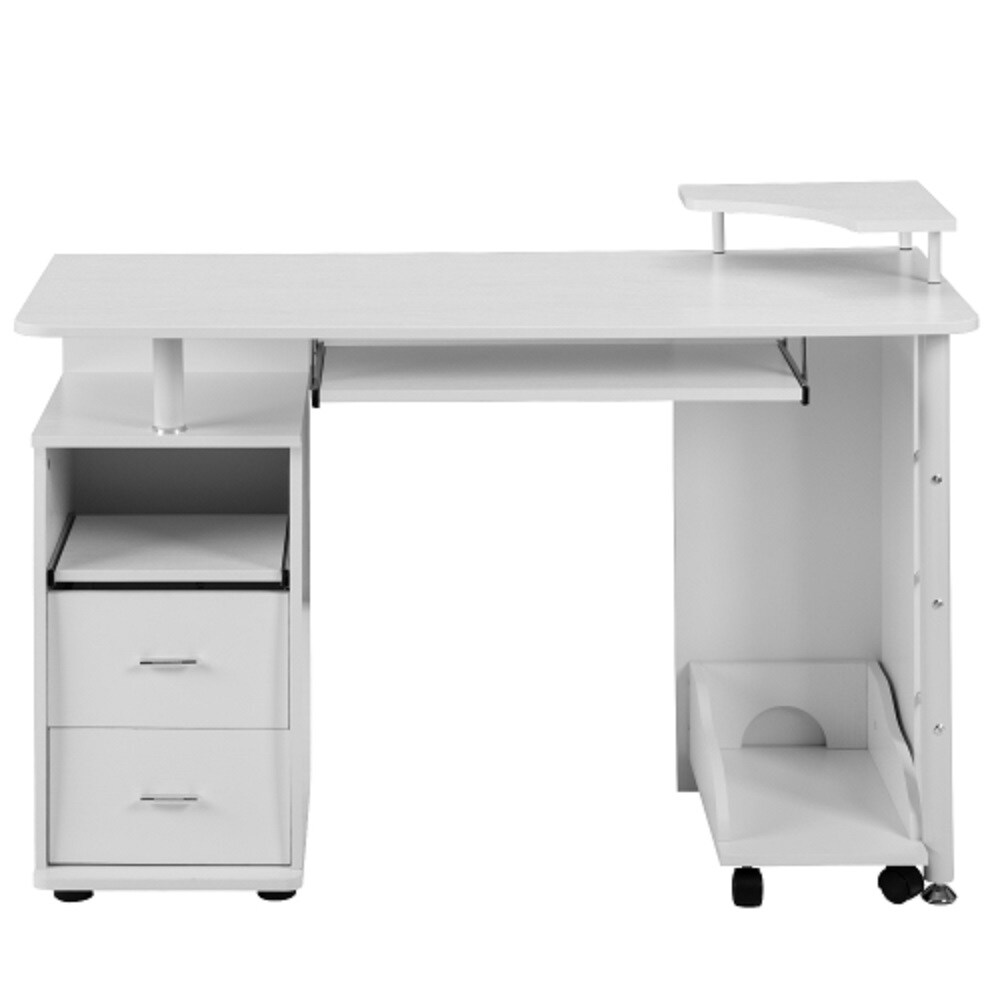 Lowes computer desk with keyboard tray discount