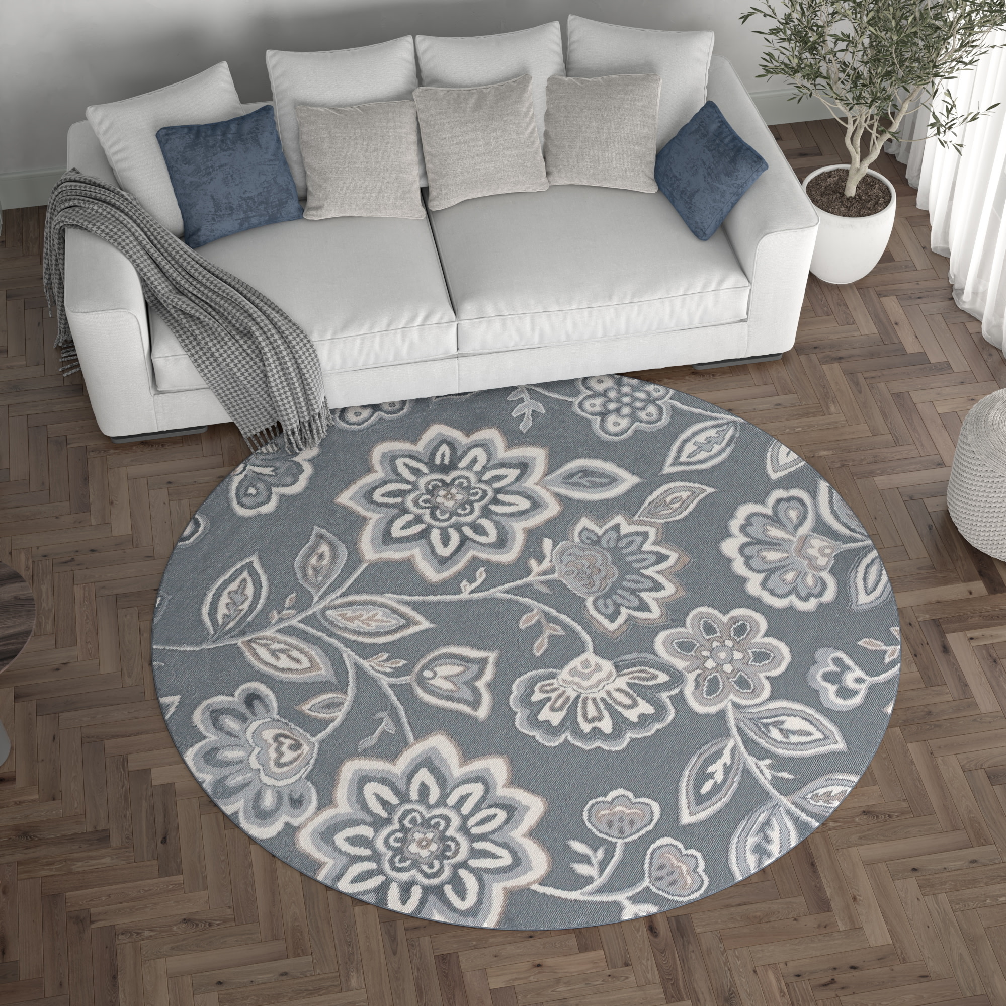Tayse MDN3409 6RND rugs - View #5