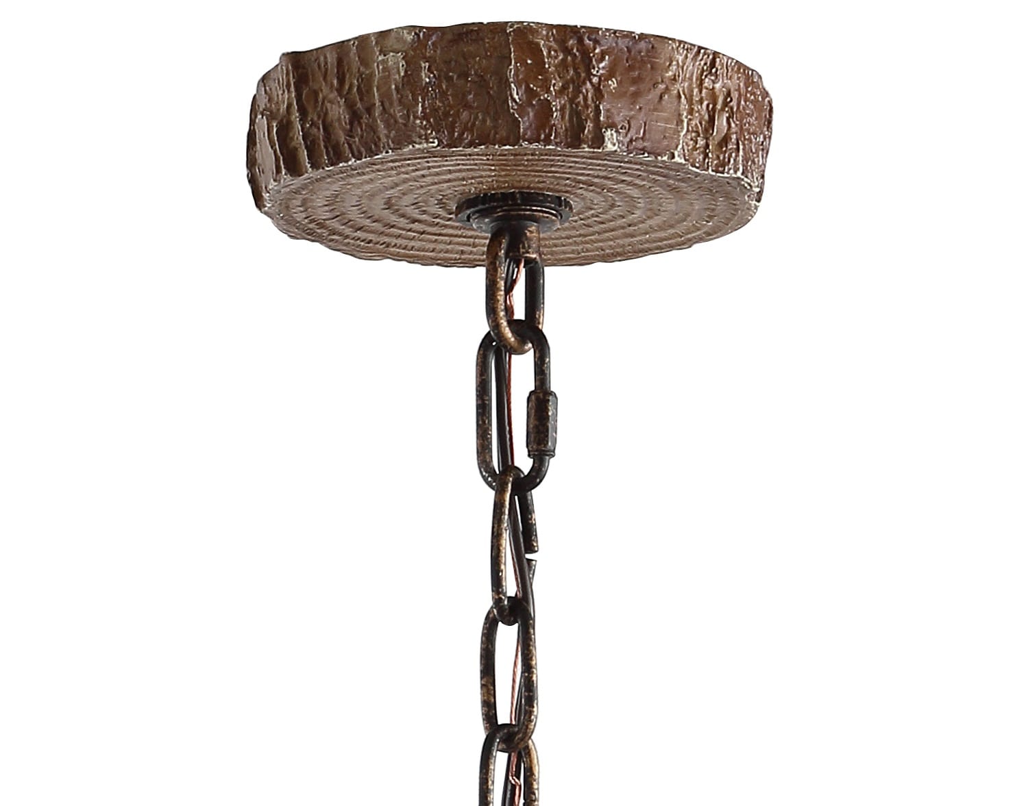 Eldora 18" Brown Resin Antler 3-Light Chandelier