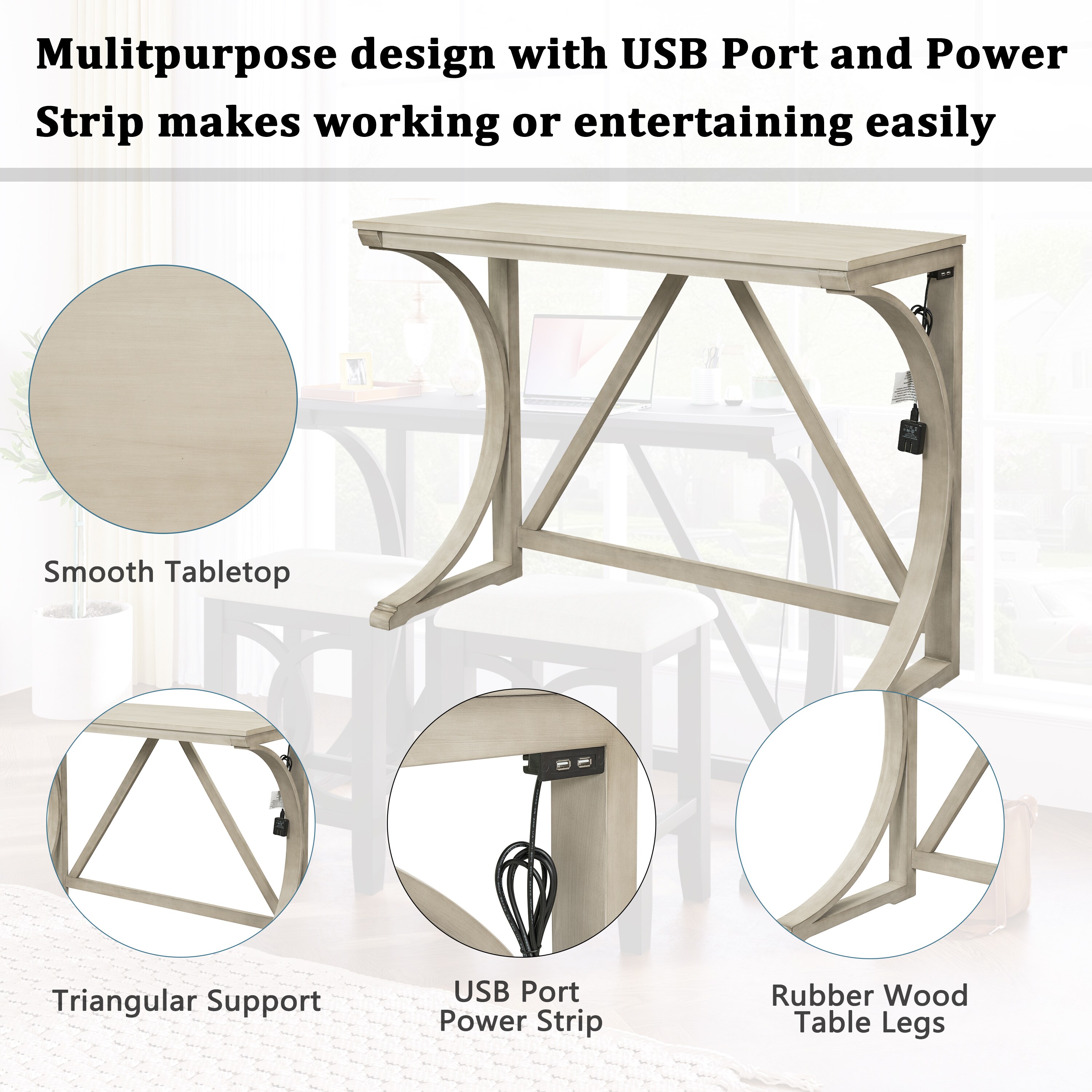 ModernLuxe L-WF298225AAA Dining-Sets - View #4