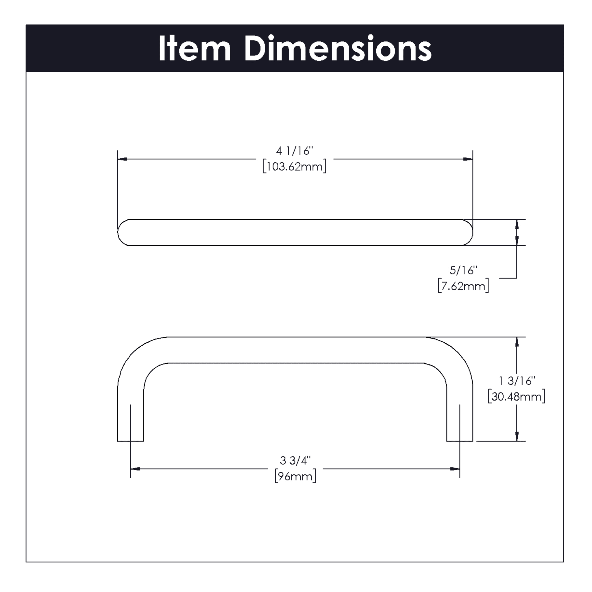 Hickory Hardware PW596-MB-10B Cabinet-Pulls - View #4
