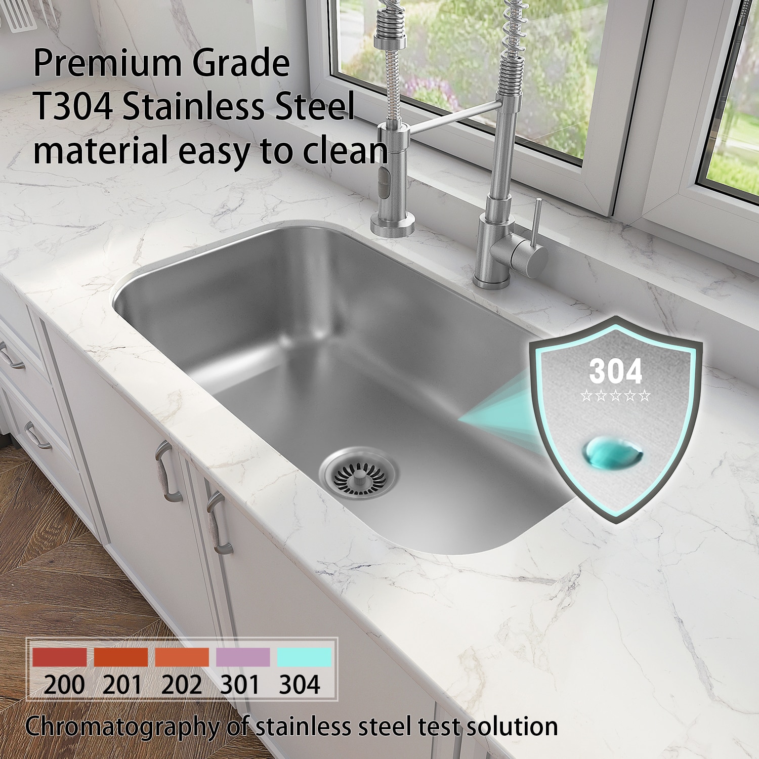 Sinber MU3118SR Kitchen-Sinks - View #4