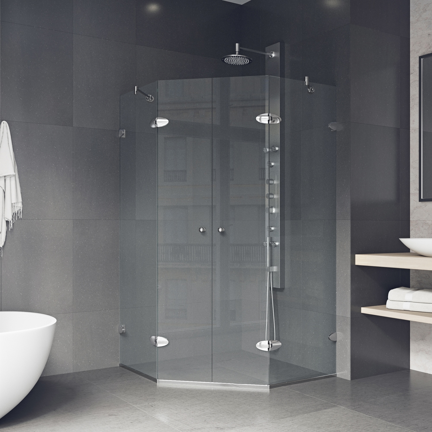 VIGO VG6063CHCL42 Alcove-Shower-Kit - View #5
