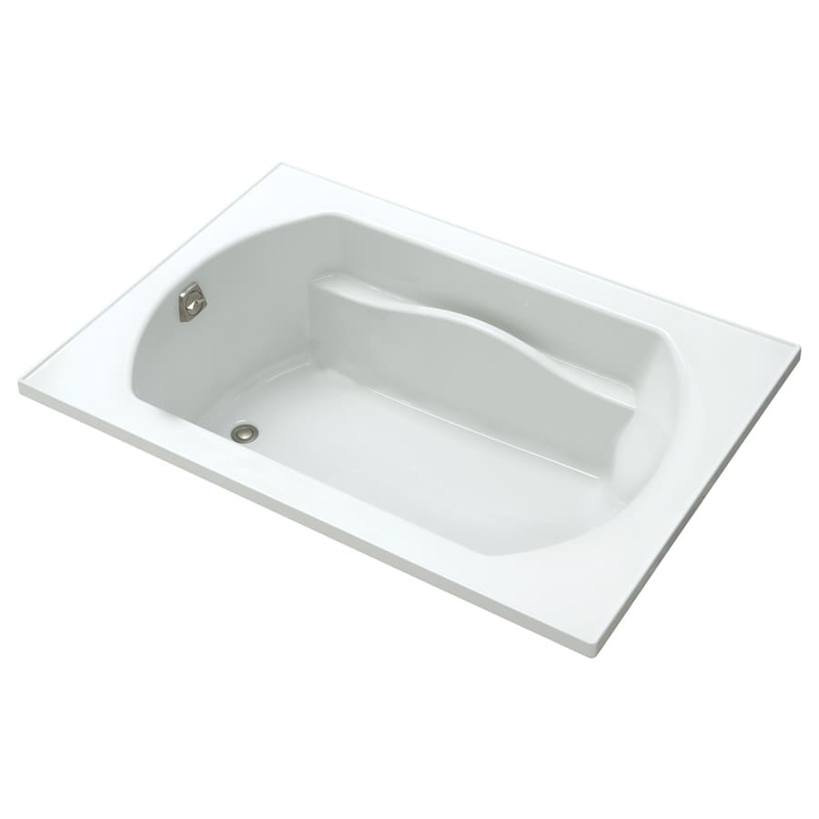 Sterling 71281100-0 Lawson 42-Inches x 60-Inches White Polyresin and fiberglass Rectangular Drop-in Soaking bathtub ( Reversible Drain )