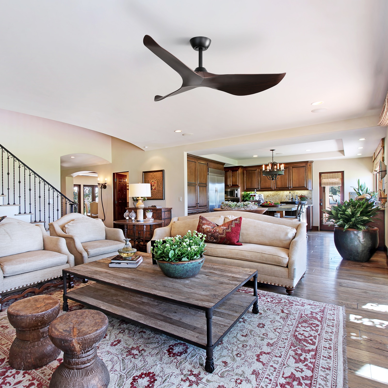 Sofucor L-52K037-BK-WDSMW60W Ceiling-Fans - View #3