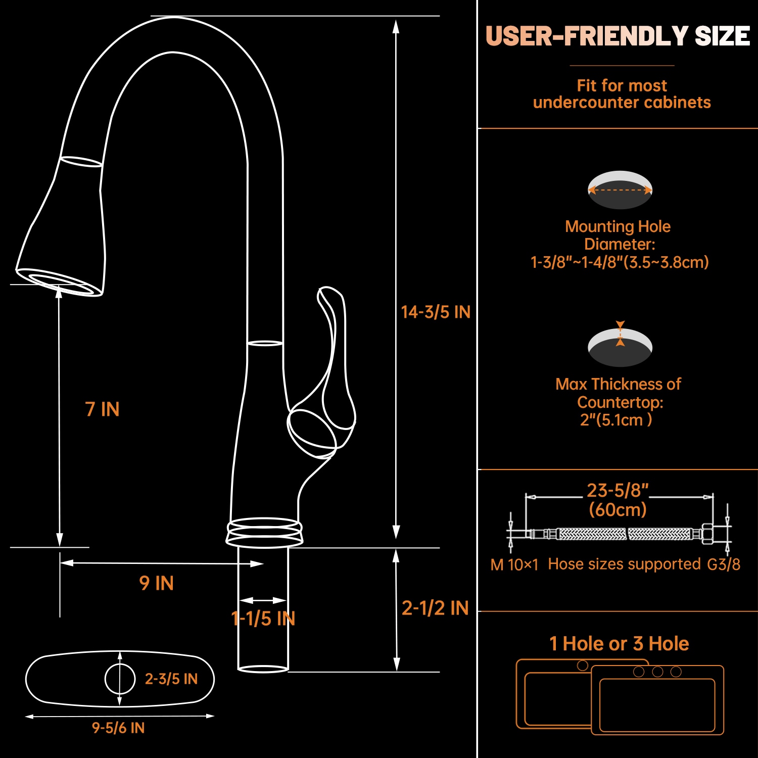 APPASO AP-K123-ORB Kitchen-Faucets - View #2