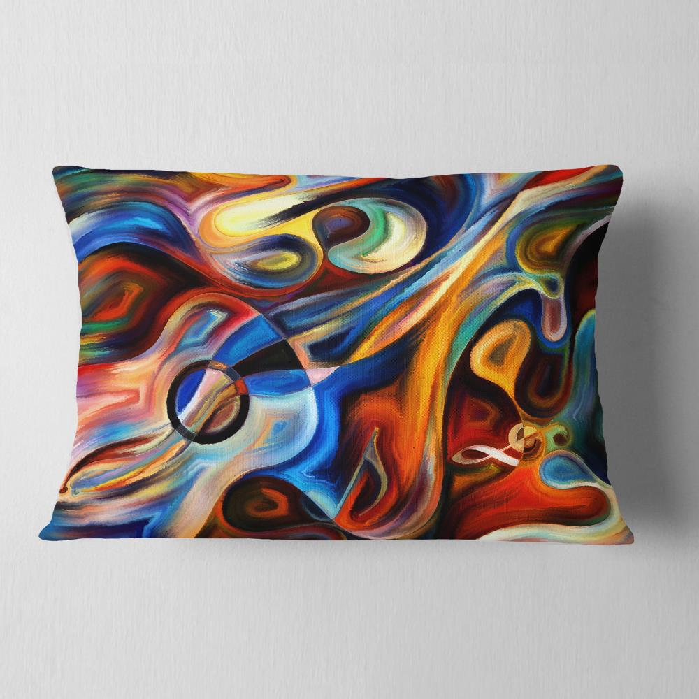 Designart CU6152-12-20 12-in x 20-in Red Indoor Decorative Pillow
