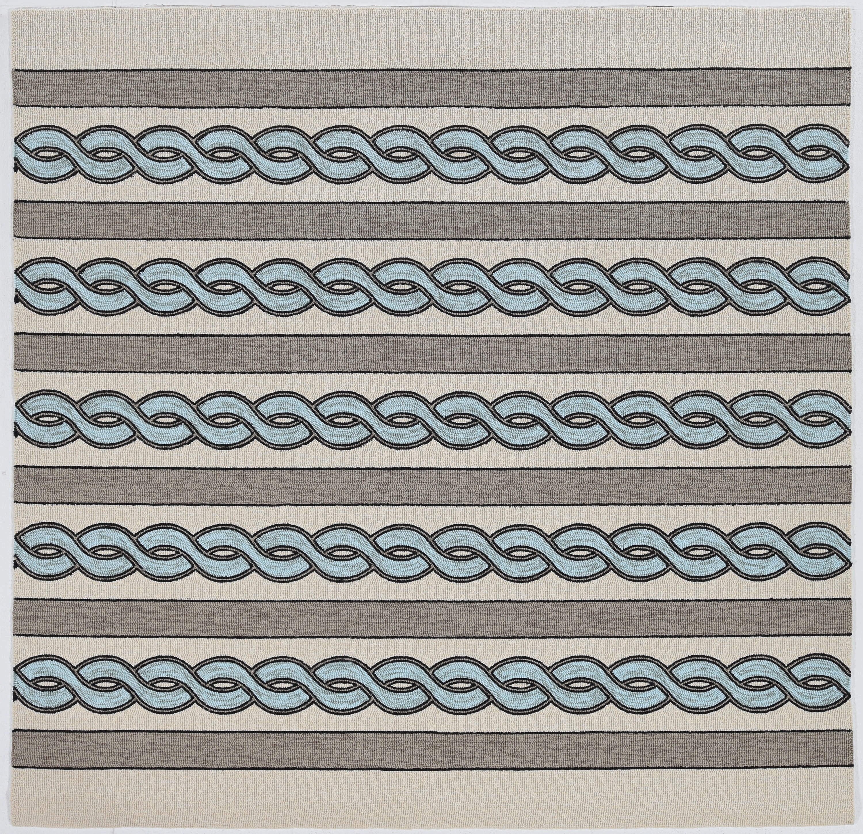 KAS Rugs LLU43008X10 Libby Langdon Upton 8 x 10 Wool Silver Indoor Trellis Mid-century Modern Area Rug