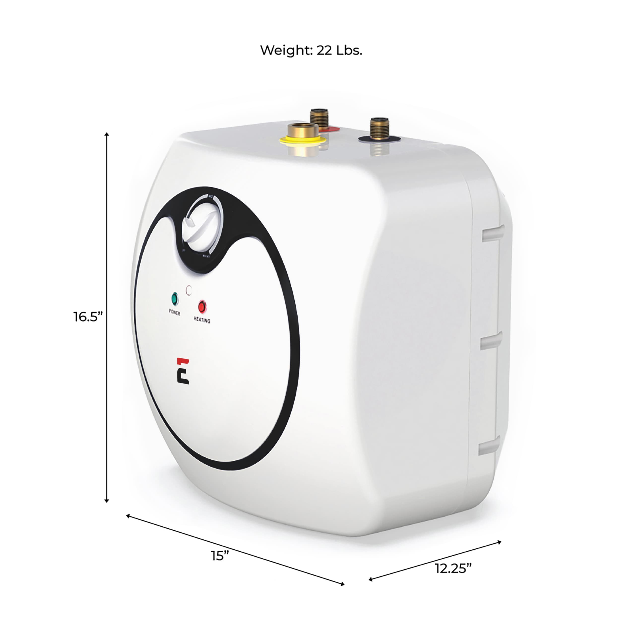 Compact White Electric 4-Gallon Mini Tank Water Heater