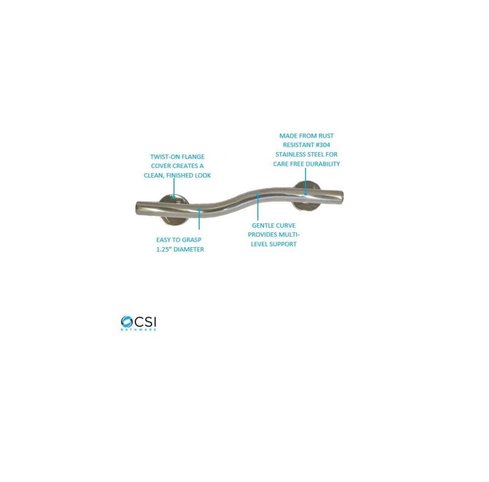 CSI Bathware BAR-WR24-TW-125-PO Grab-Bars - View #2