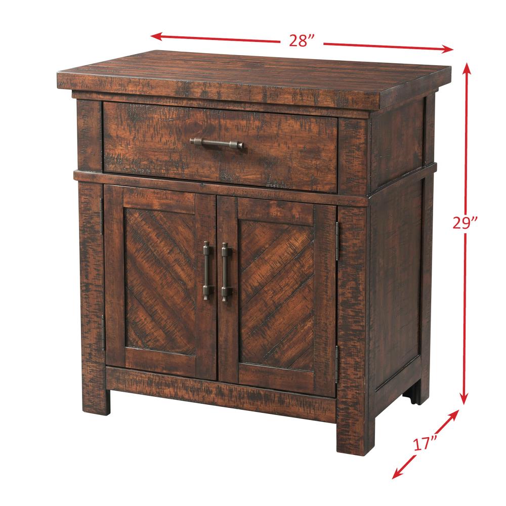 Dex Queen Walnut Brown Platform Storage 3PC Bedroom Set