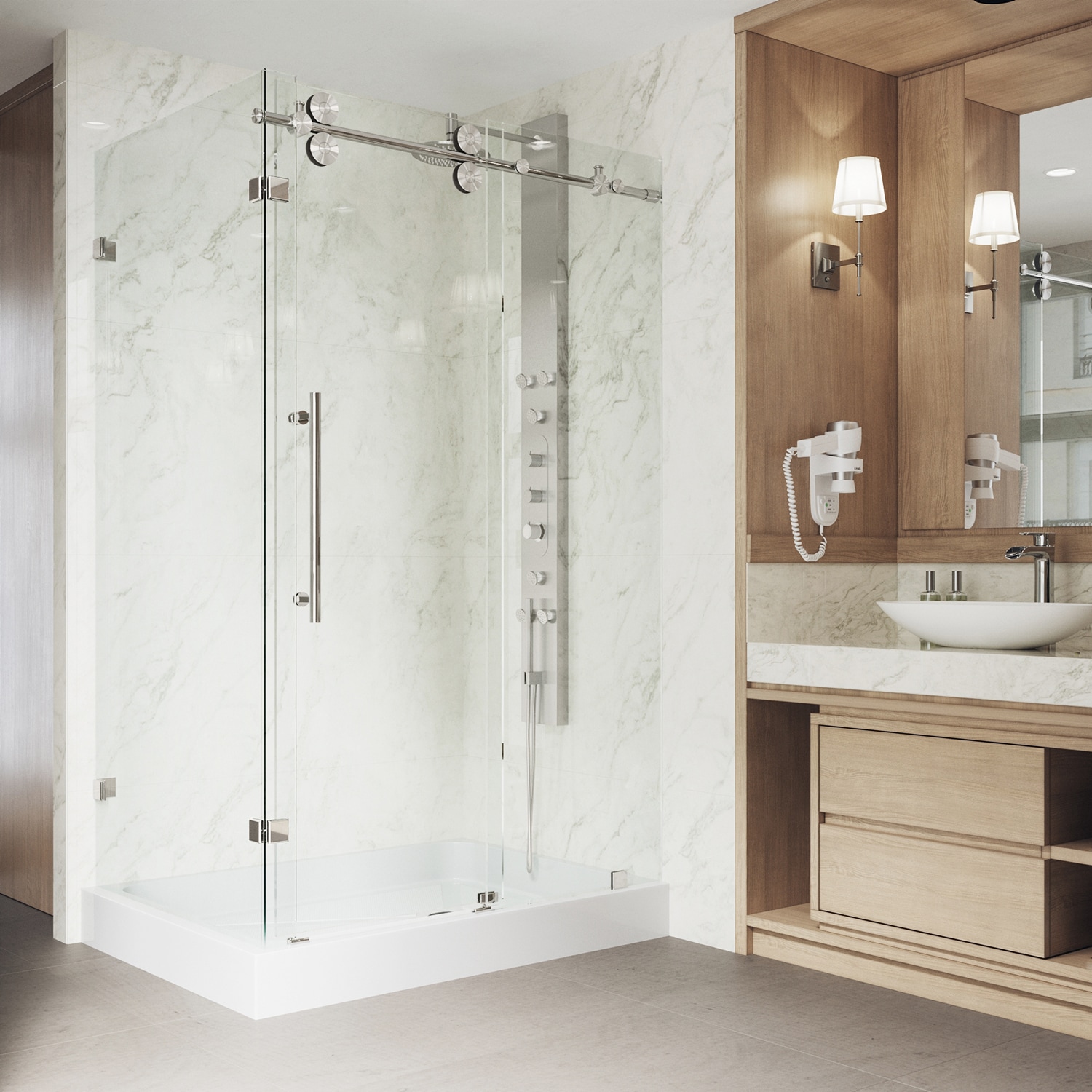 VIGO VG6051STCL48WR Alcove-Shower-Kit - View #6
