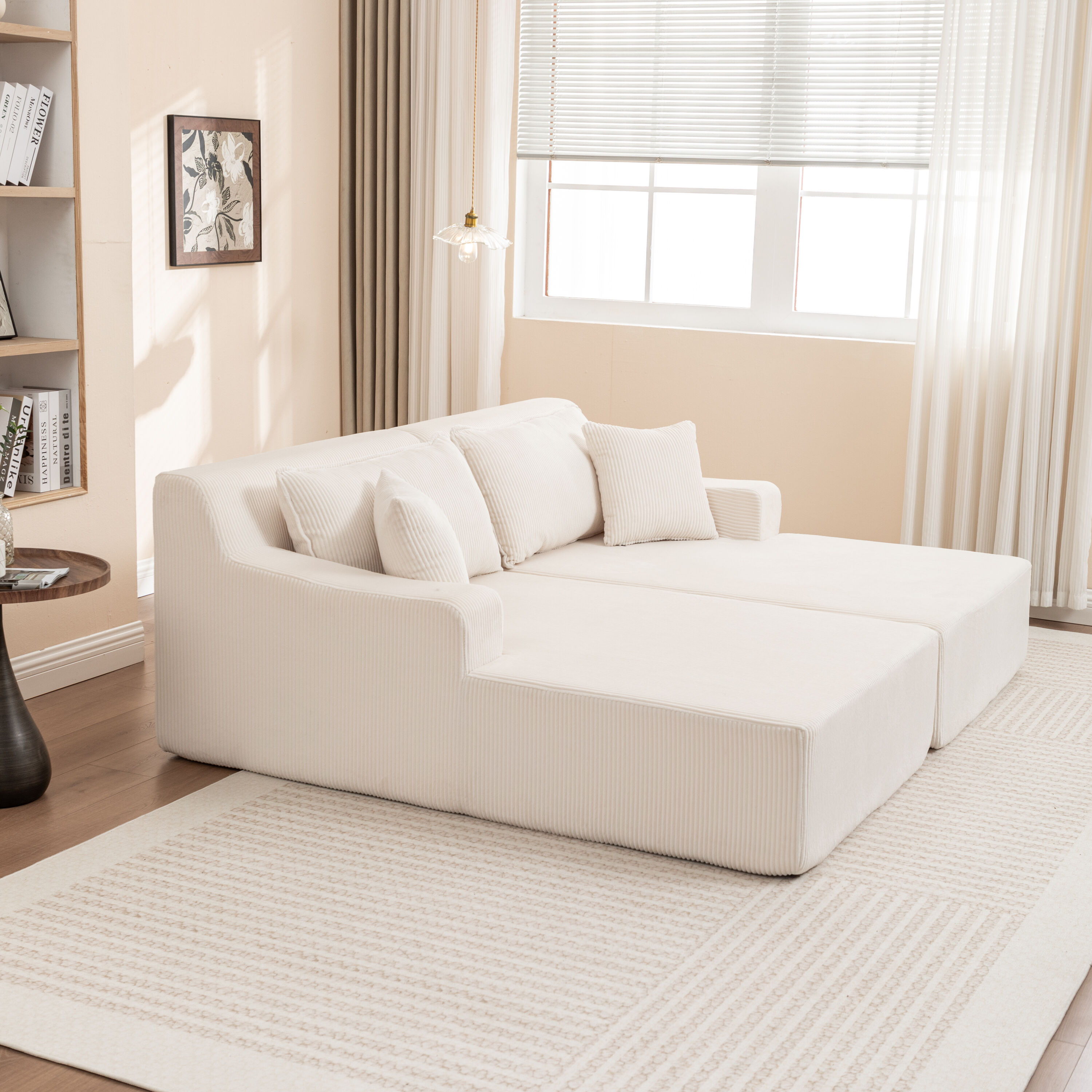 LUXEYARD Chaise Lounge Sofa Bed No Assembly Oversized Sleeper Chair — free download