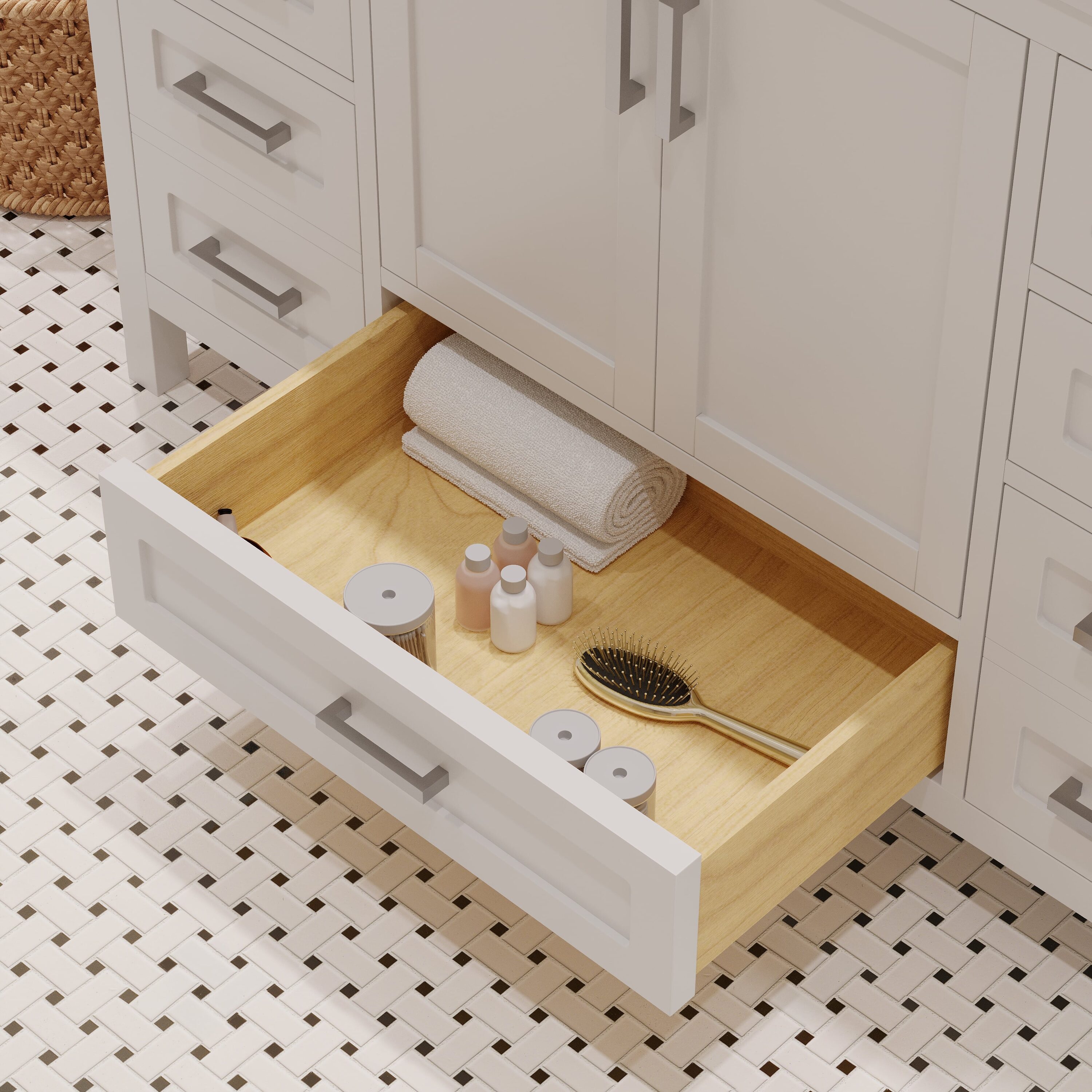 Ayna Decors AVR48WH3022 Bath-Vanity-Combo - View #6