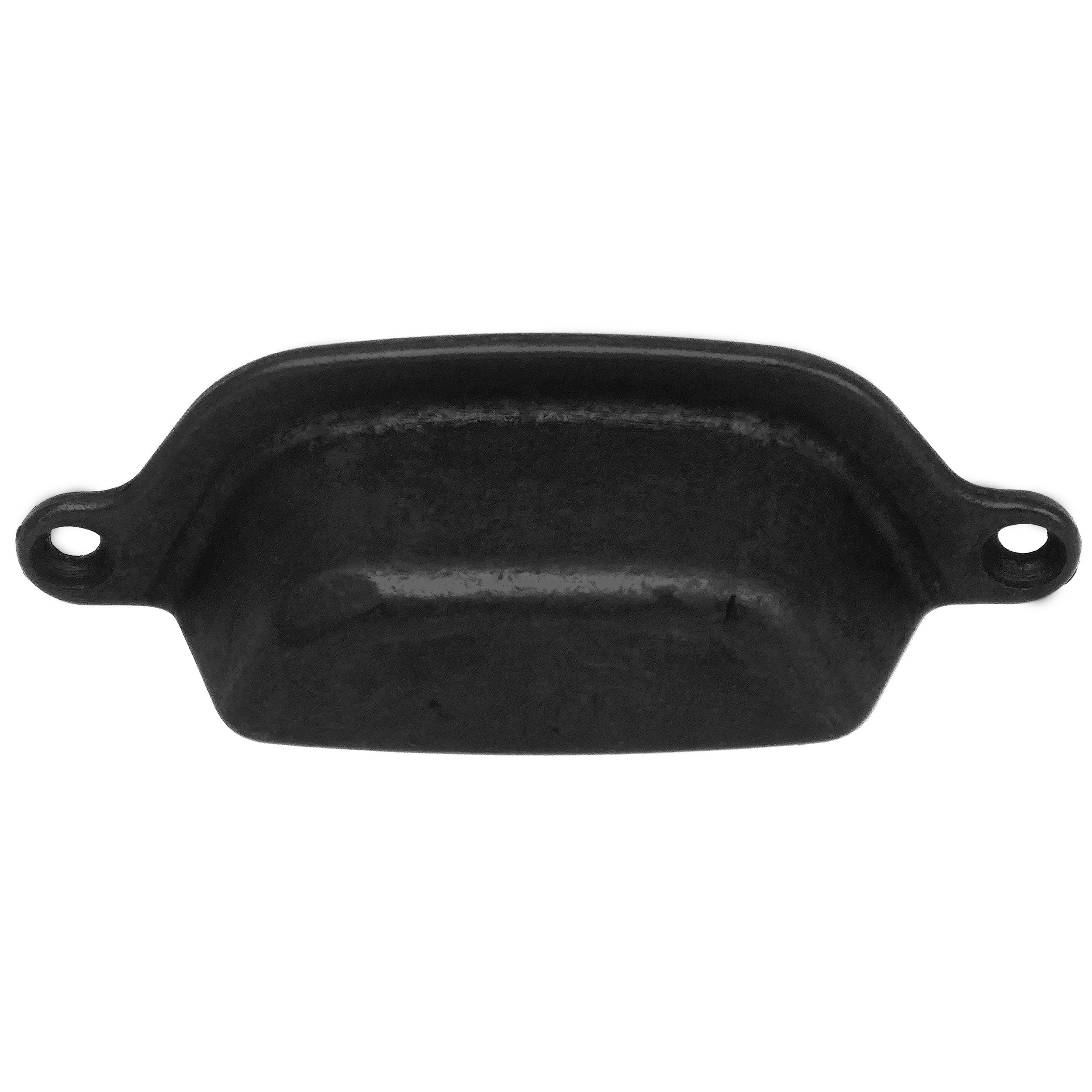 MNG Hardware 84720 Riverstone 3-in , 76mm Center to Center Matte Black Rectangular Cup