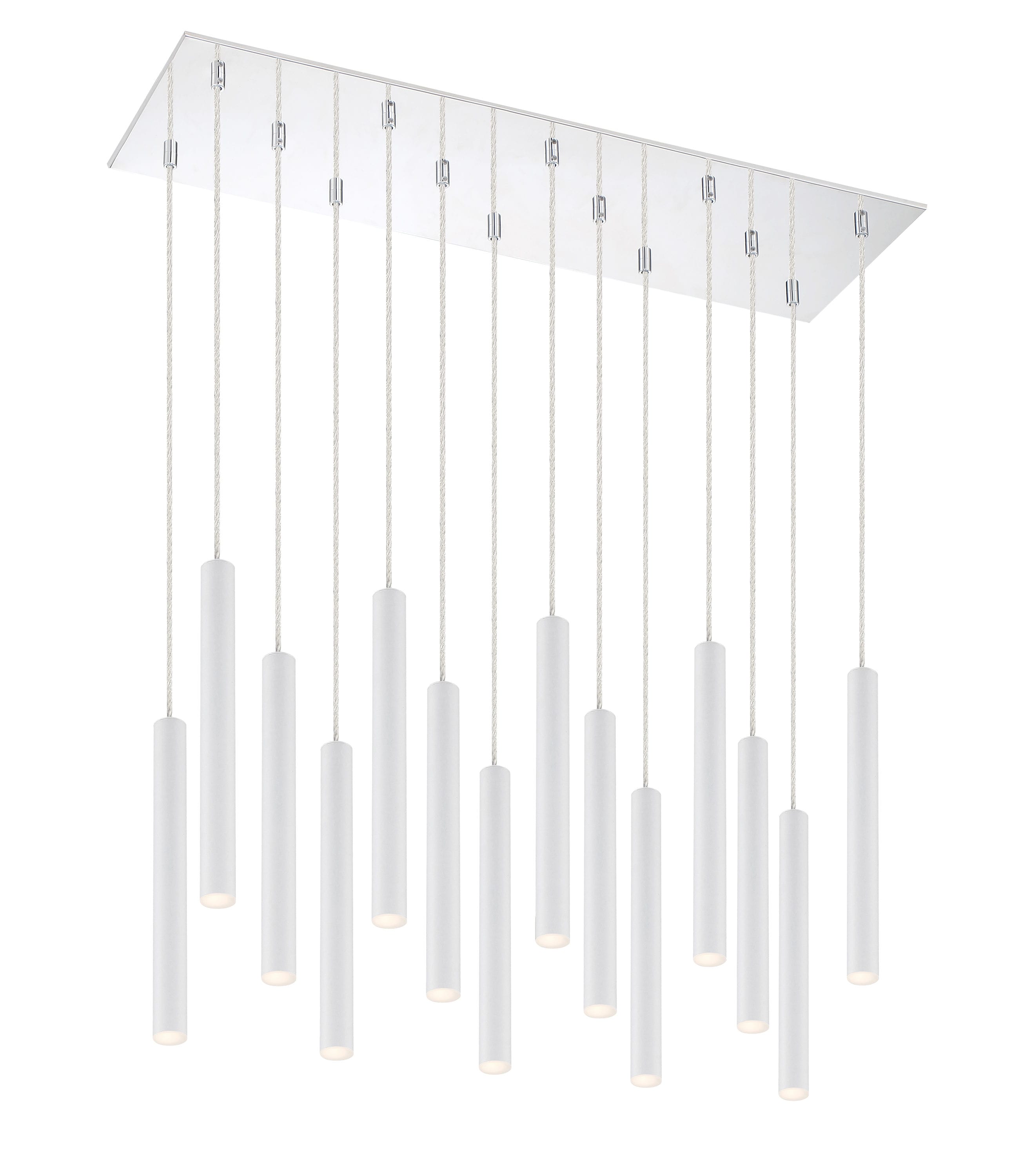 Z-Lite 917MP12-WH-LED-14LCH Forest Chrome LED Pool Table Lighting