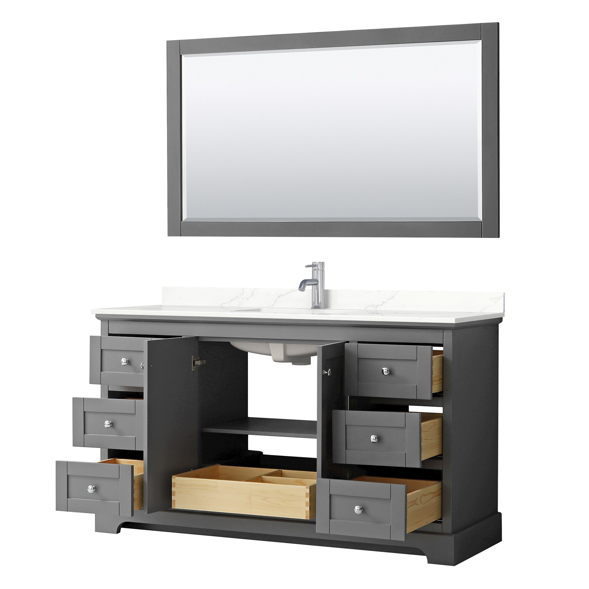 Wyndham Collection WCV232360SKGGTUNSM58 Bath-Vanity-Combo - View #3