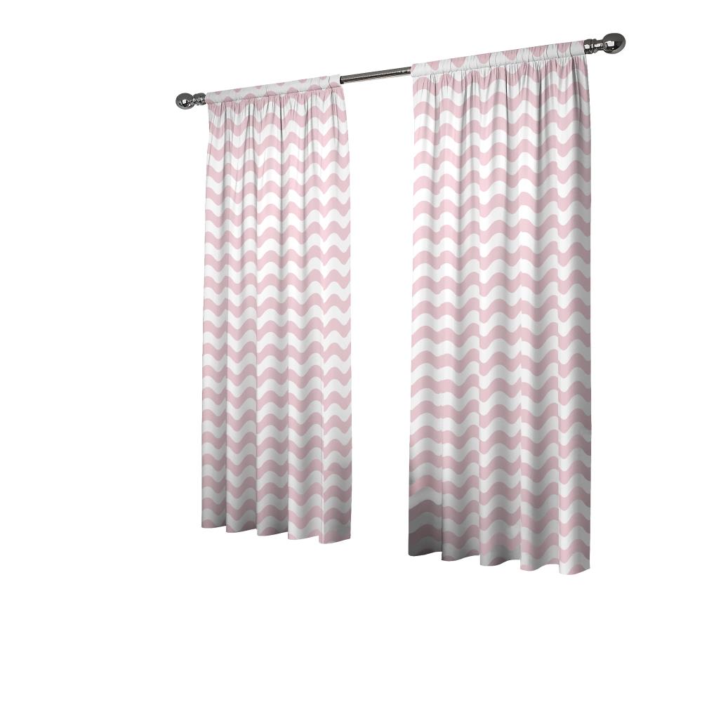 Eclipse 14964042X063MGN 63-in Magnolia Polyester Blackout Rod Pocket Single Curtain Panel