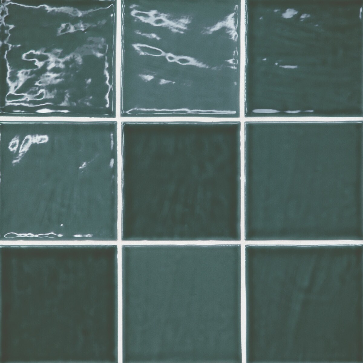 Bedrosians Marin Aloe Green (Light Green) 4-in x 4-in Glossy Ceramic Subway Wall Tile (5.49-sq. ft/ Carton)