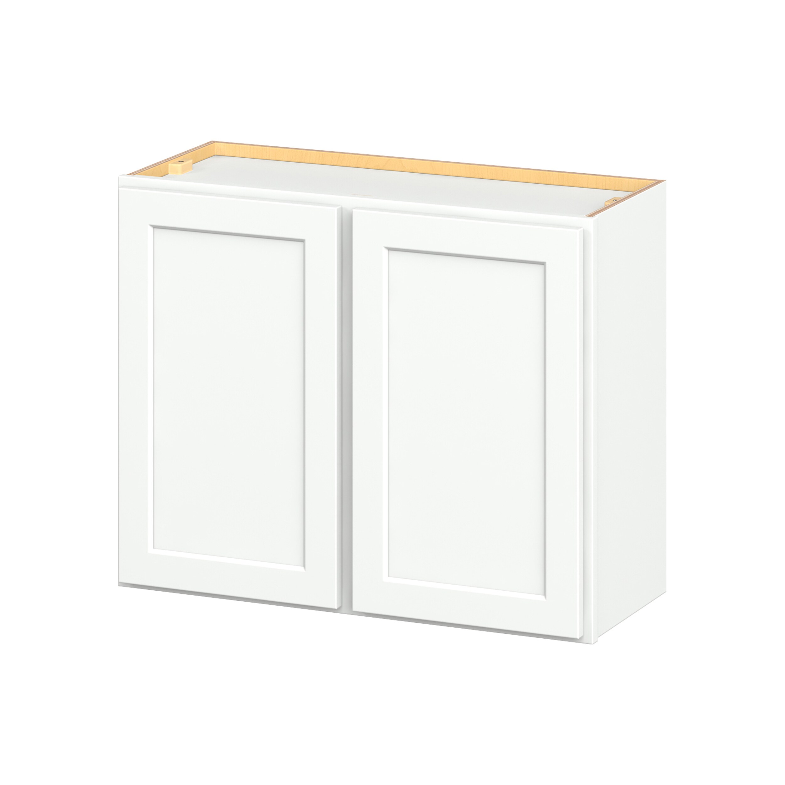 Hugo&Borg PRO Glendale 24-in W x 42-in H x 12-in D Pure White Wall Ready To Assemble Plywood Cabinet (Recessed Panel Shaker Door Style)