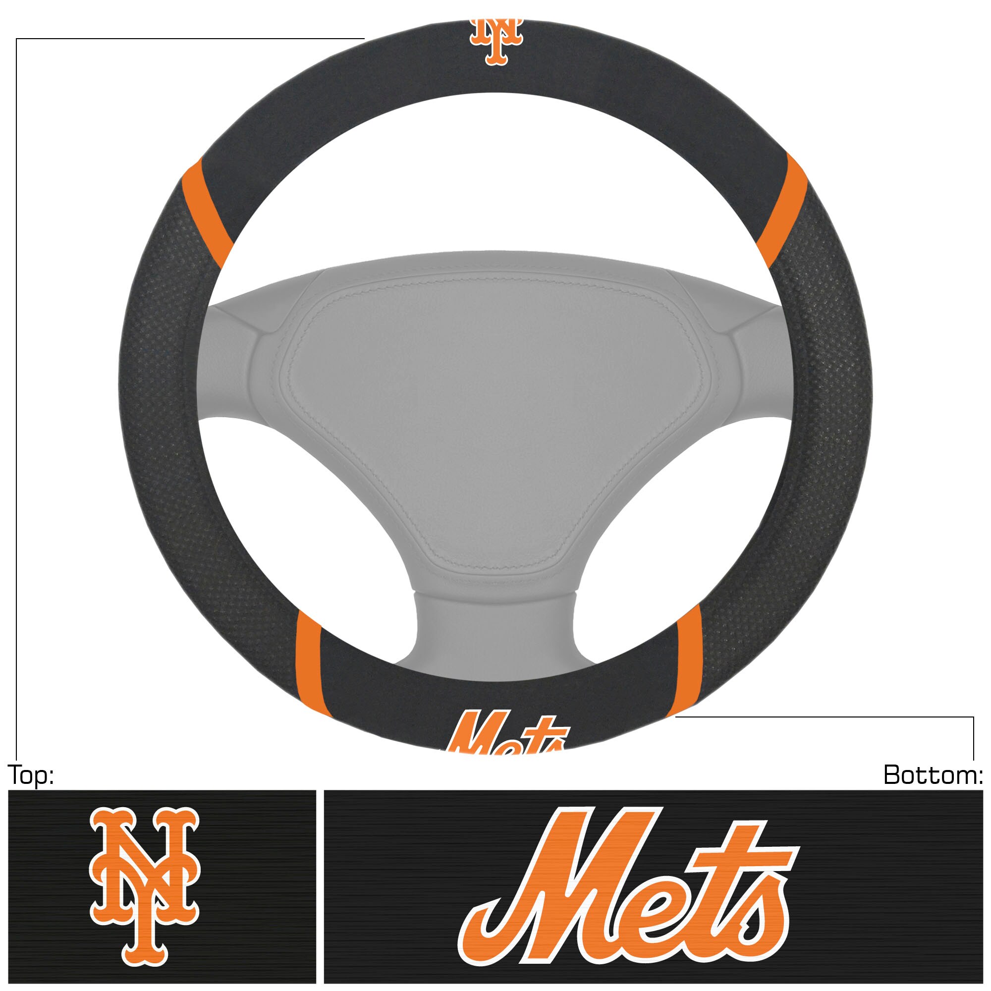 New York Mets Custom 3D Steering Wheel Cover 12  Steering wheel cover, Wheel  cover, Steering wheel