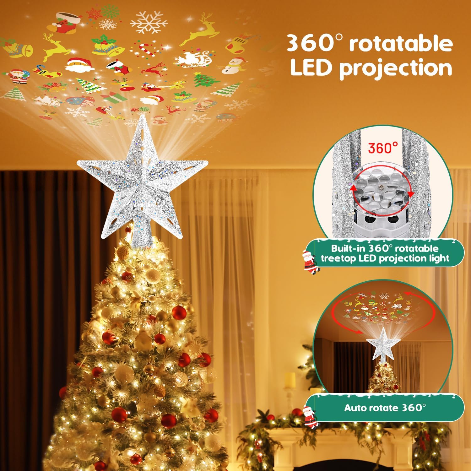 Etokfoks LET1120TT24 Christmas-Tree-Toppers - View #3