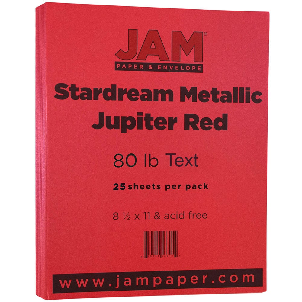 Jam Paper Recycled Paper, 8.5 x 11, 32 lb Black Linen, 50 Sheets/Pack