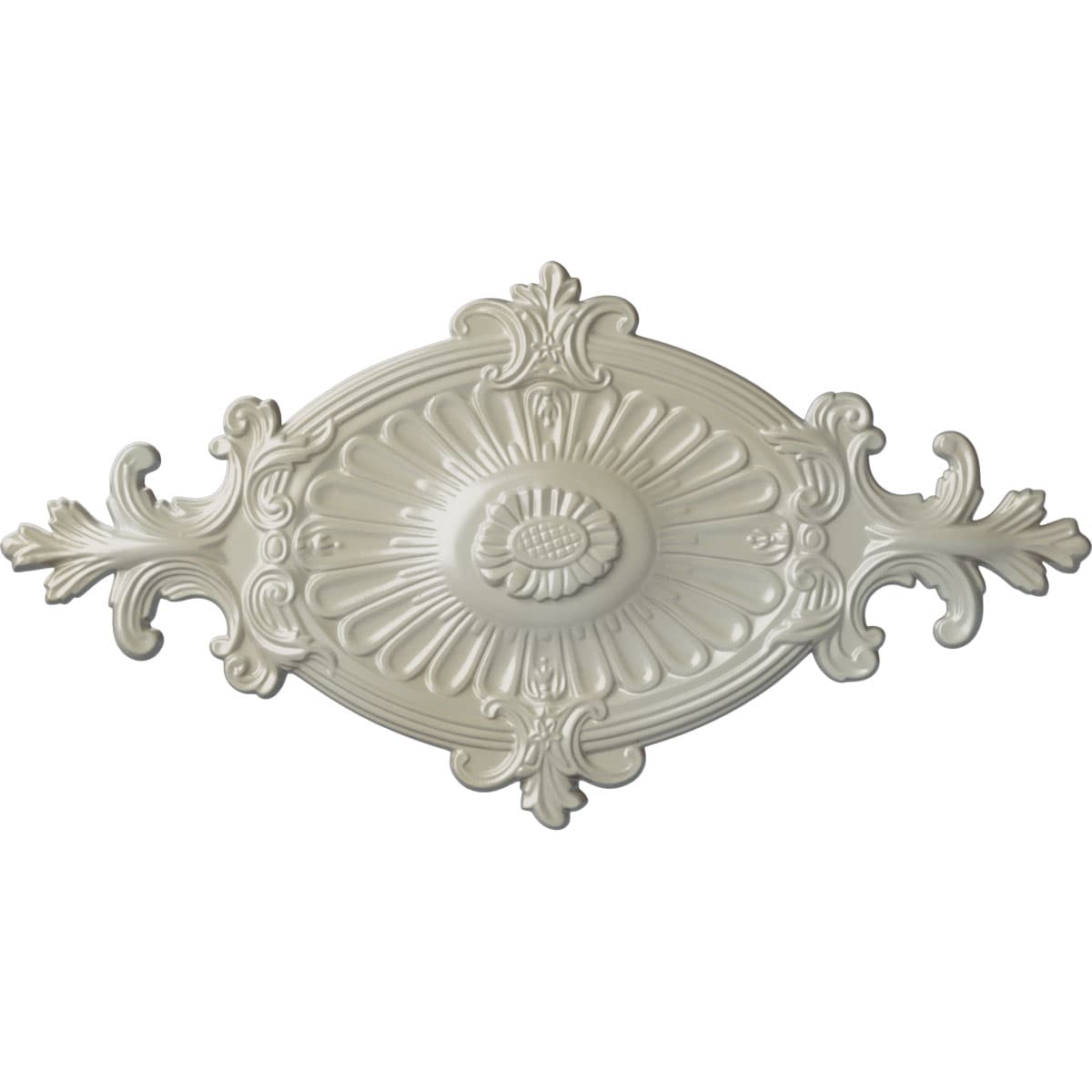 Ekena Millwork CM23RO1FBS Quentin 12.25-in W x 23.5-in L Painted Flash Blue Polyurethane Whole Ceiling Medallion