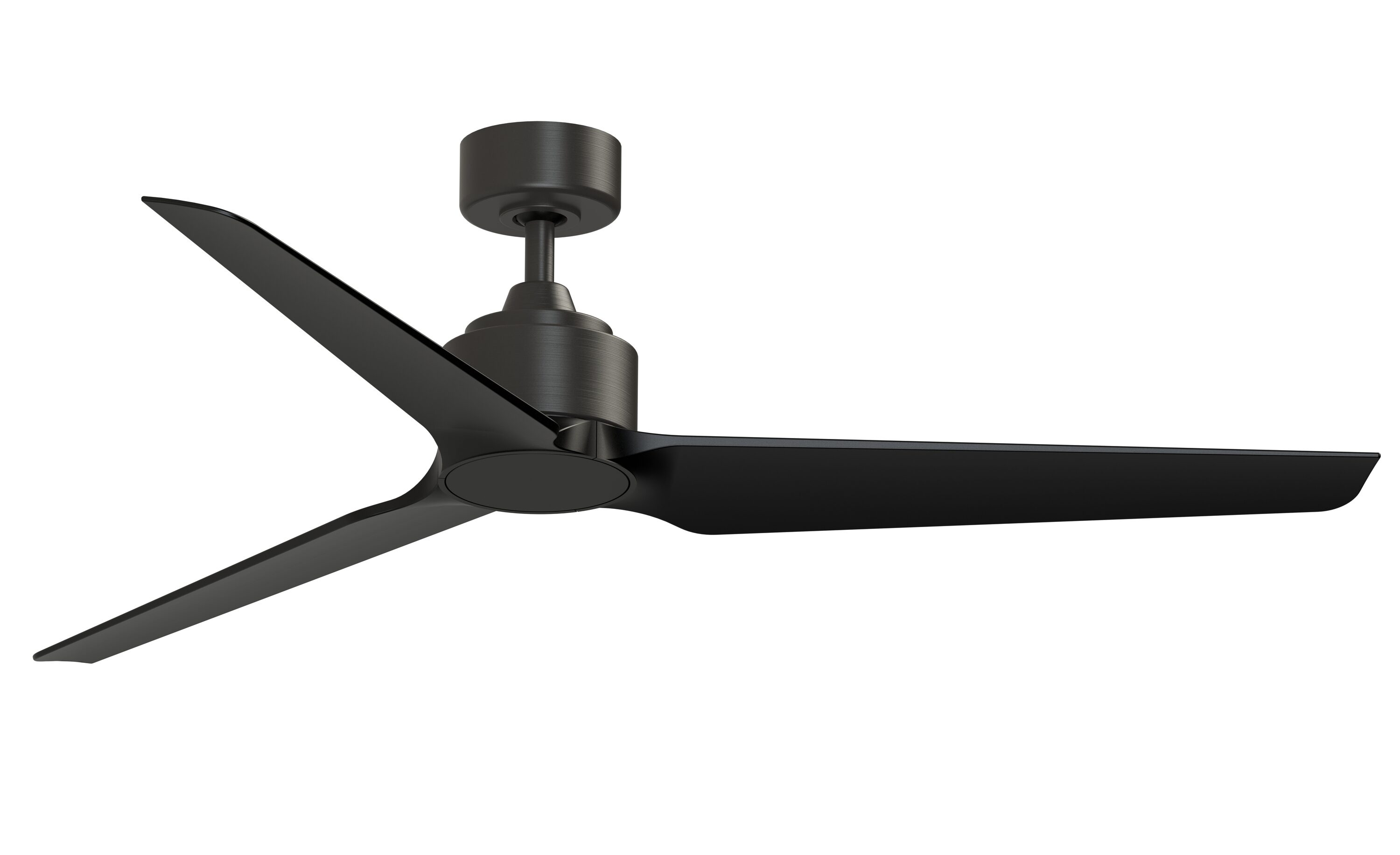 Fanimation Spitfire 72-in Dark Bronze with Dark Walnut Blades Indoor/Outdoor Flush Mount Smart Propeller Ceiling Fan Light Kit Compatible and Remote (3-Blade) FPD6721BDZ-72DWA-F Sansujyuku sansujyuku.com