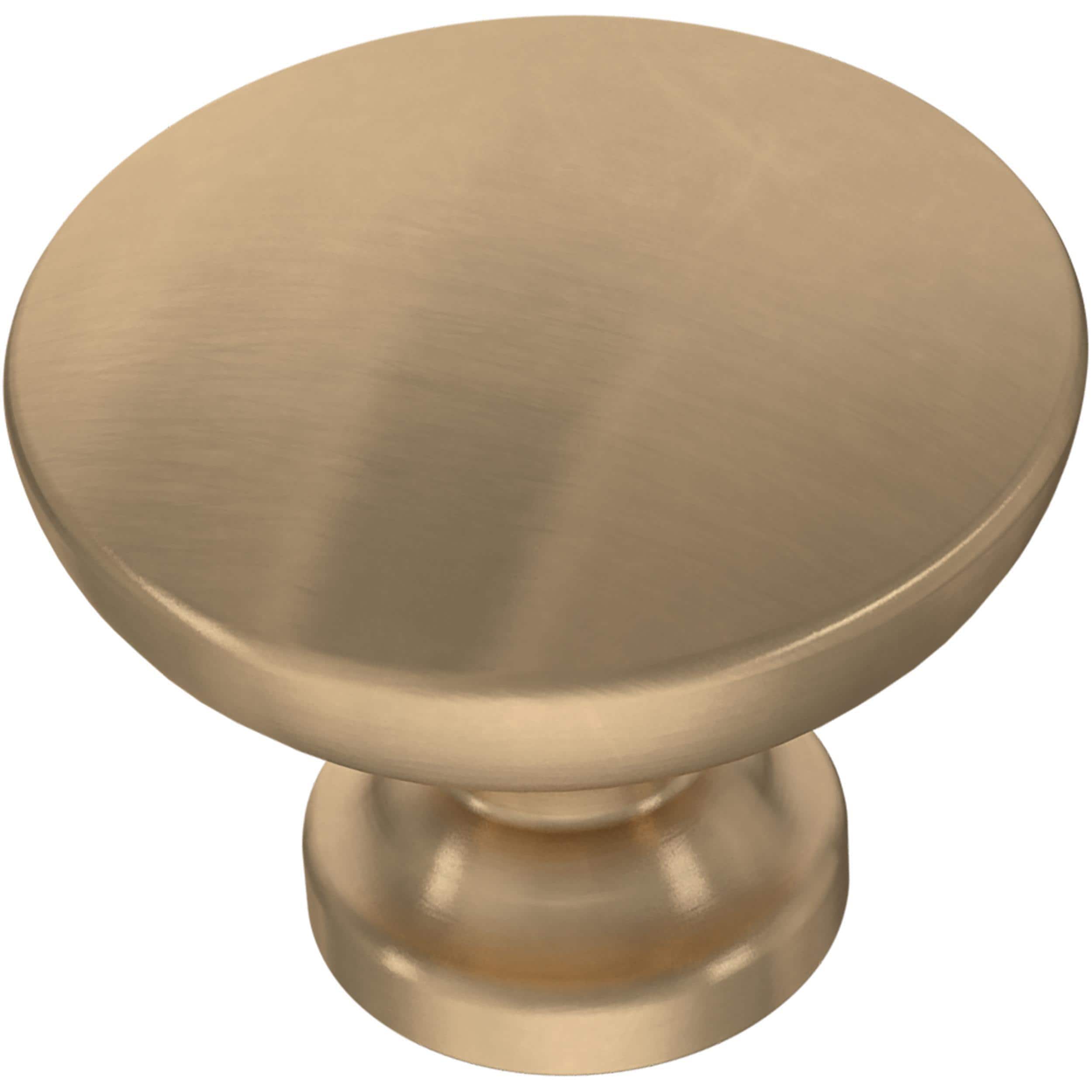 Franklin Brass Flat Top 1-3/16-in Champagne Bronze Round Cabinet Knob  (10-Pack) in the Cabinet Knobs department at