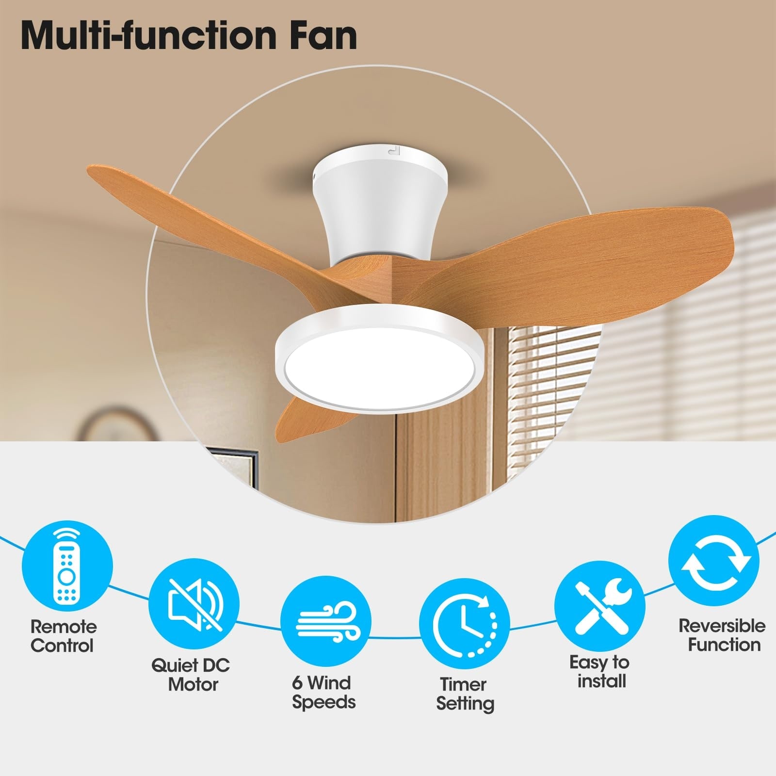 Oyezvary LOZ0610O063 Ceiling-Fans - View #3
