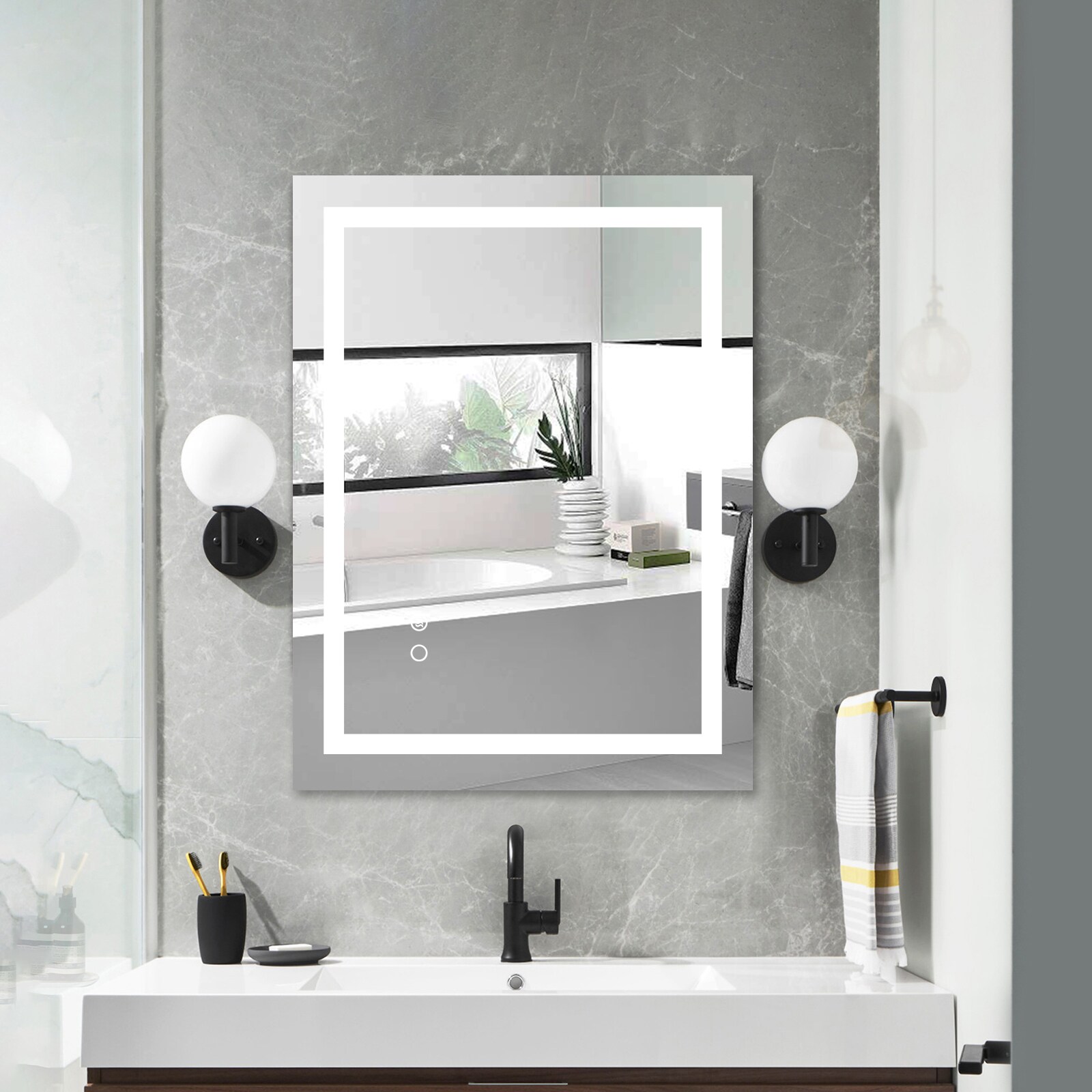 Bayfeve BF-177614-MIR Framed-Bath-Mirrors - View #3