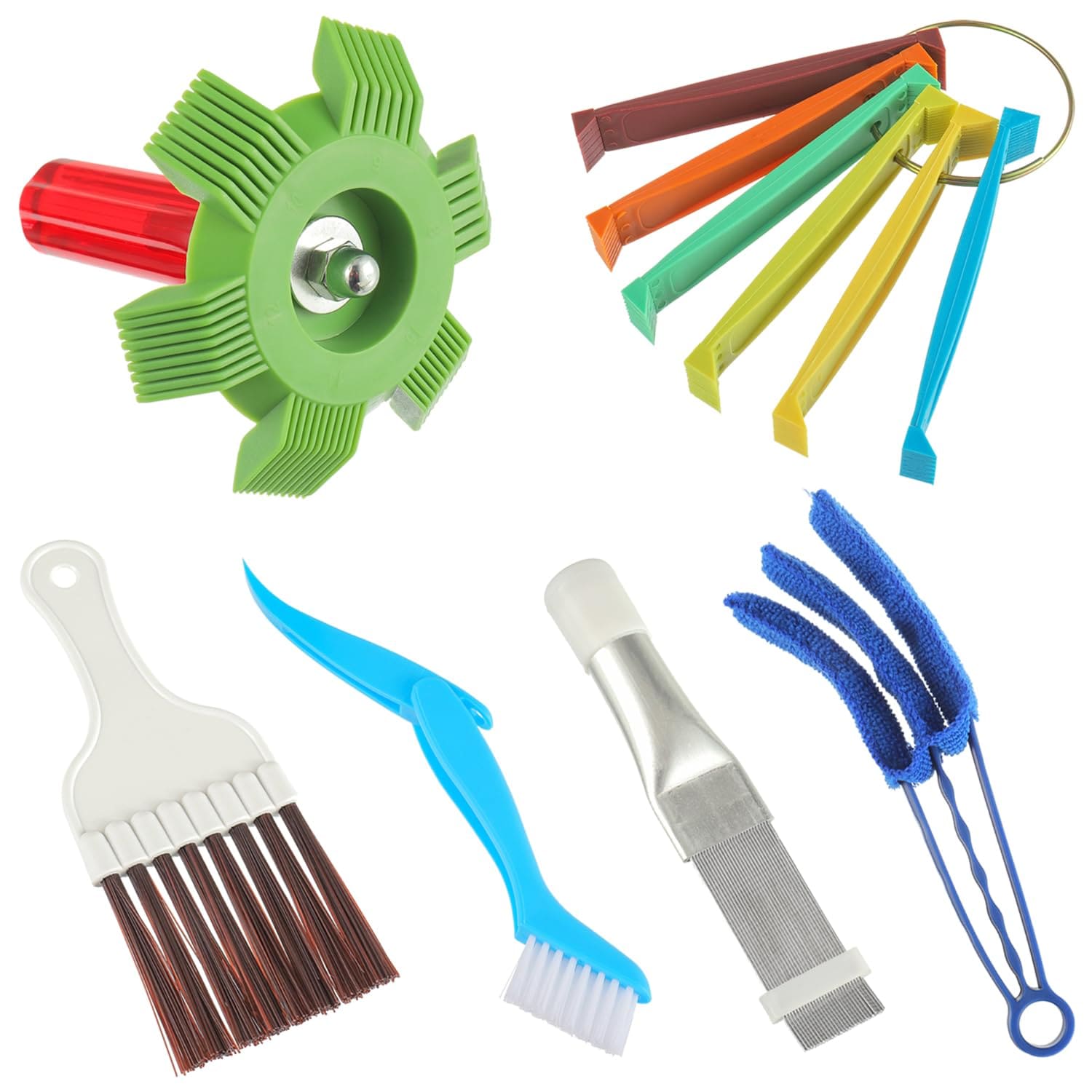 LILILIAN FMY  Air Conditioner Fin Cleaner Set Fin Comb Straightener Tool for AC Radiator Evaporator Repair Pack of 6 durable home and garden