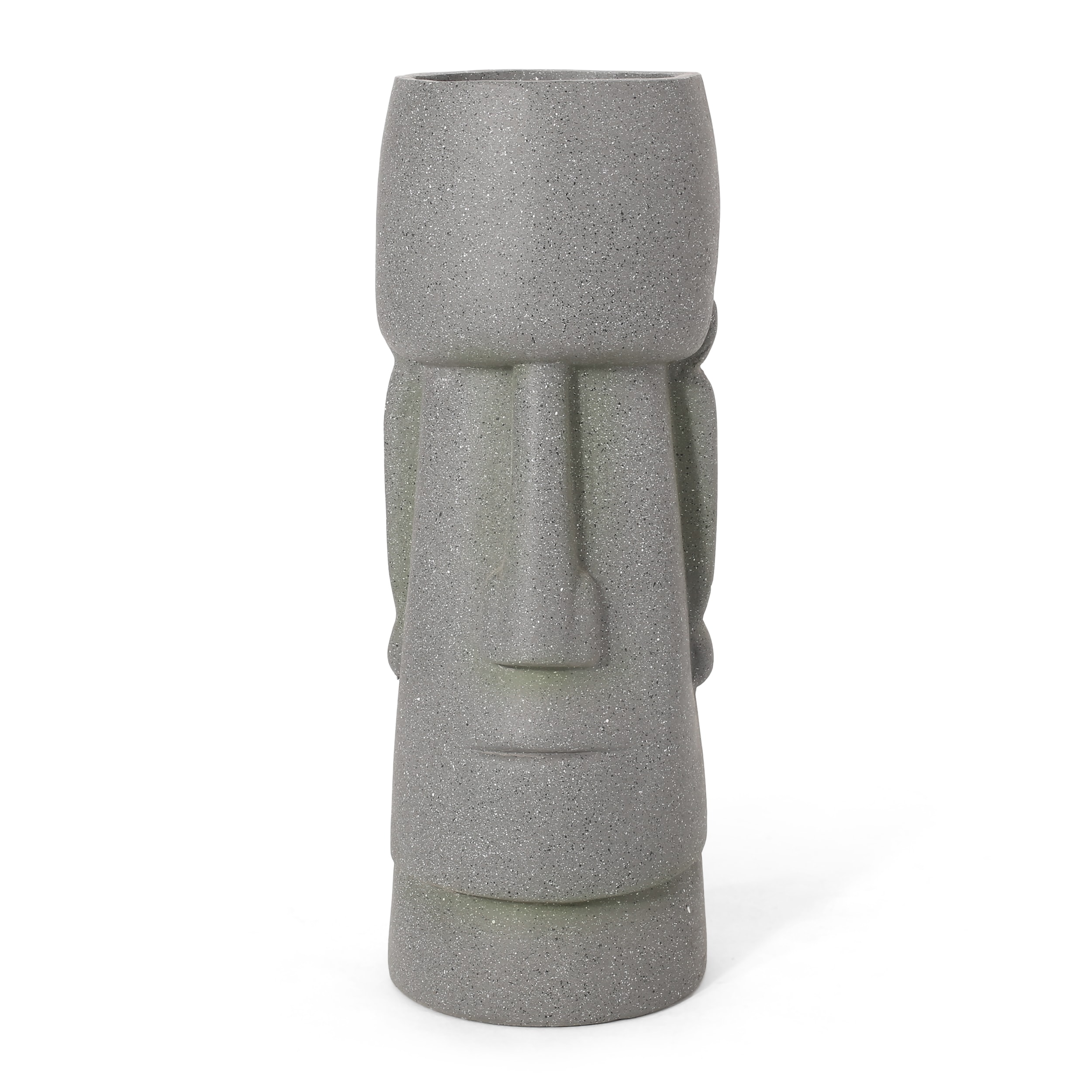 AHIOU HOME ZAAHG-70875STNGRYPP Urn 9.25-in W Extra Large Gray Concrete Contemporary/Modern Indoor/Outdoor Planter with Drainage Holes