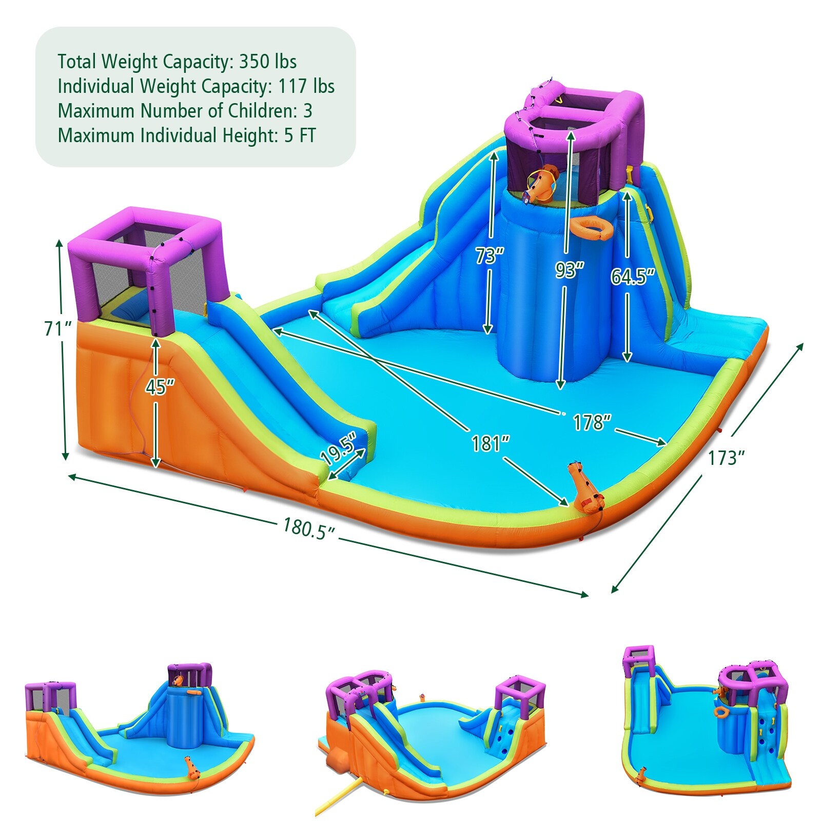 Slickblue D-CO-26907PO Bounce-Houses - View #4