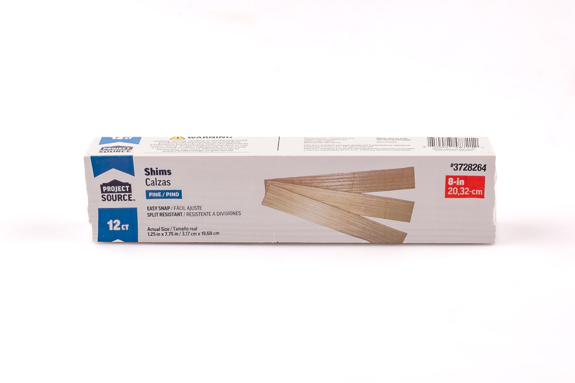Cox Hardware and Lumber - Contractor Grade Wood Shim, 1-3/8 In x 12 In (42  pcs)