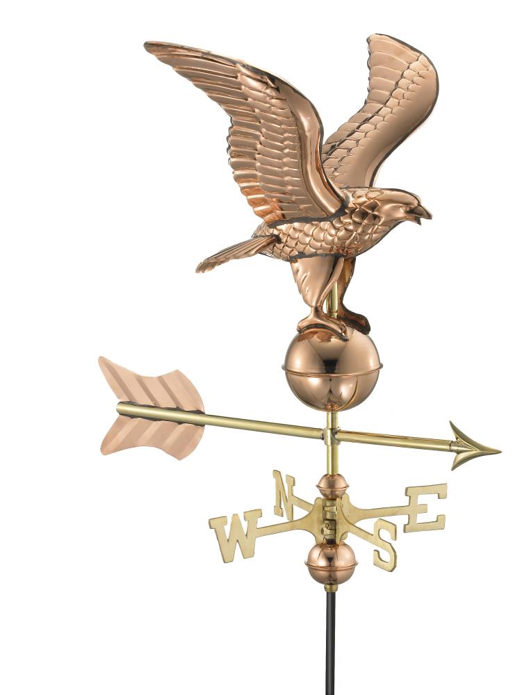 Good Directions 8815PG Polished Copper Freestanding Eagle Weathervane