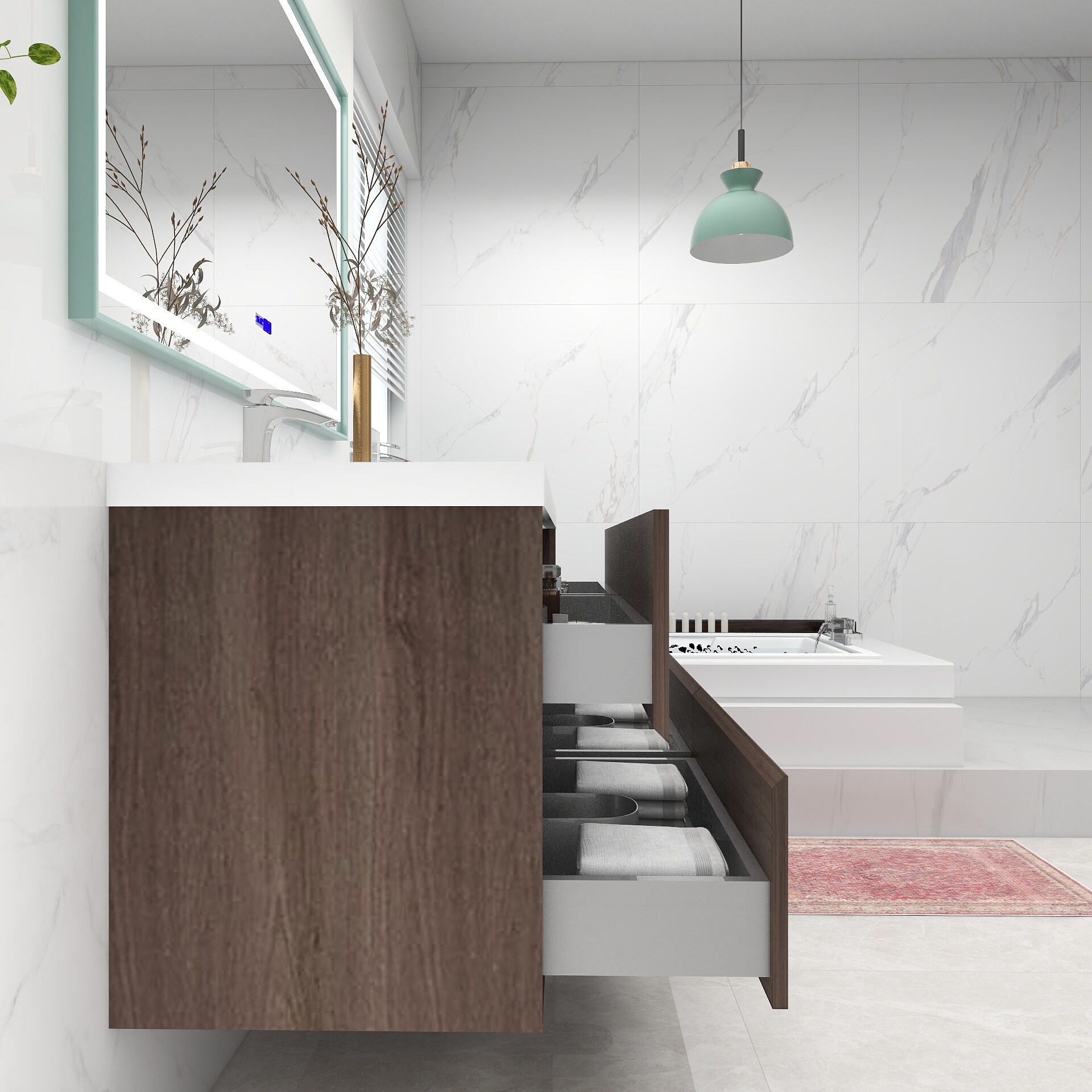 BV Better Vanity SLIM60D-RO Bath-Vanity-Combo - View #5