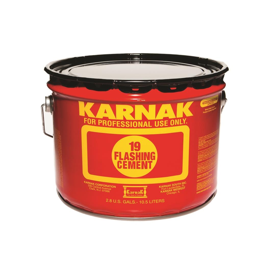 KARNAK 19 Flashing Cement 3 -Gallon Fibered Cement Roof Sealant at ...