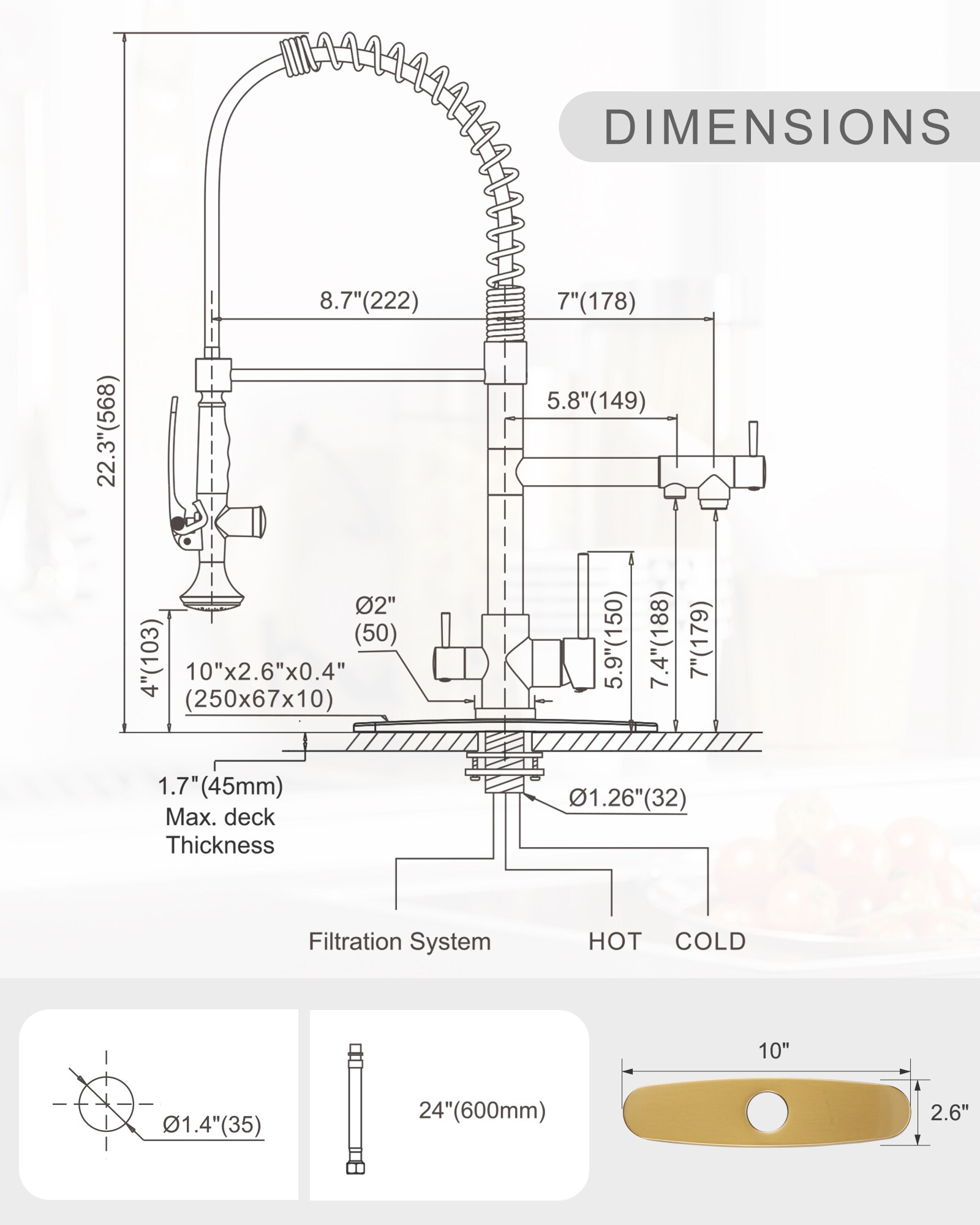 WOWOW 2317500G Kitchen-Faucets - View #6