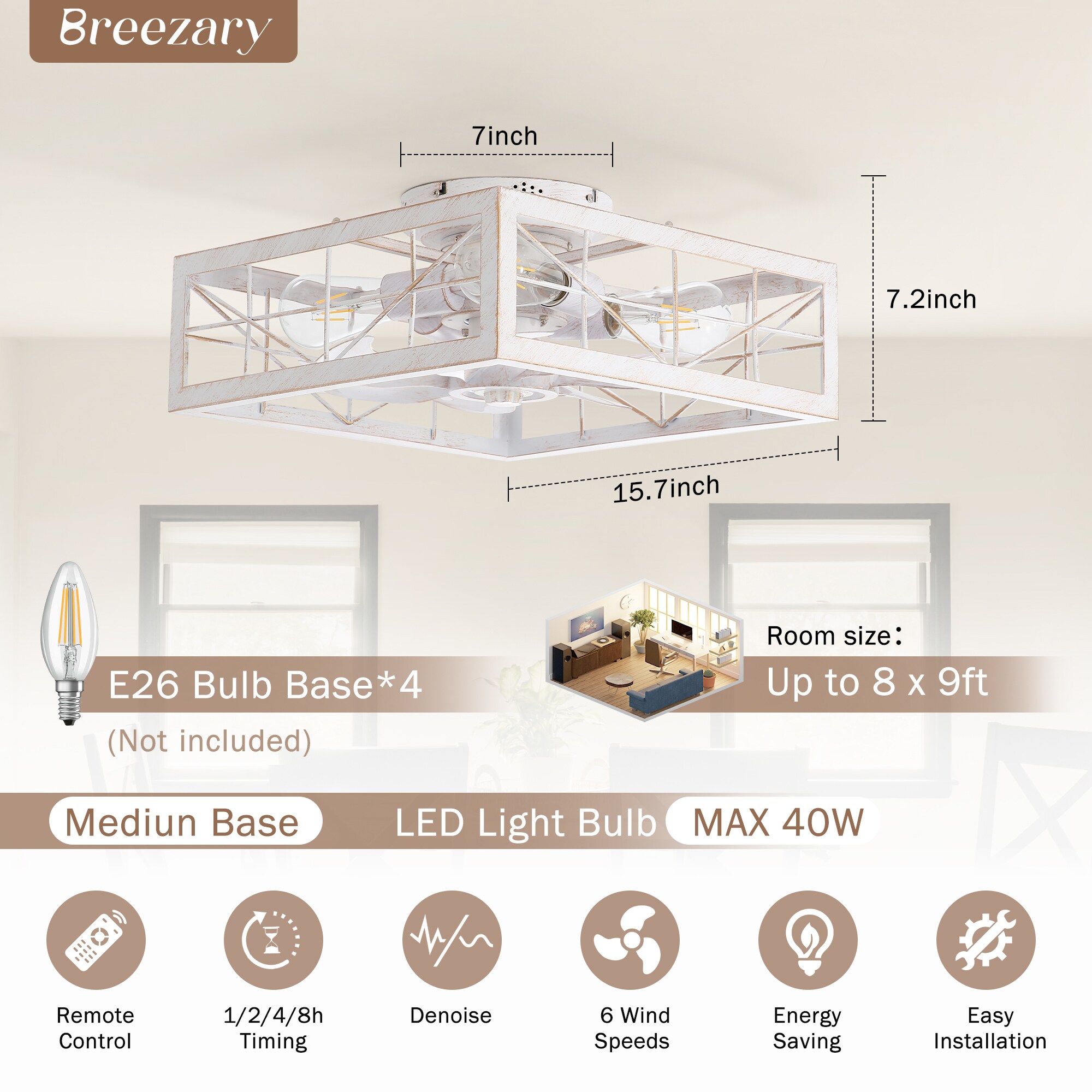 Breezary 35034-WG Ceiling-Fans - View #11
